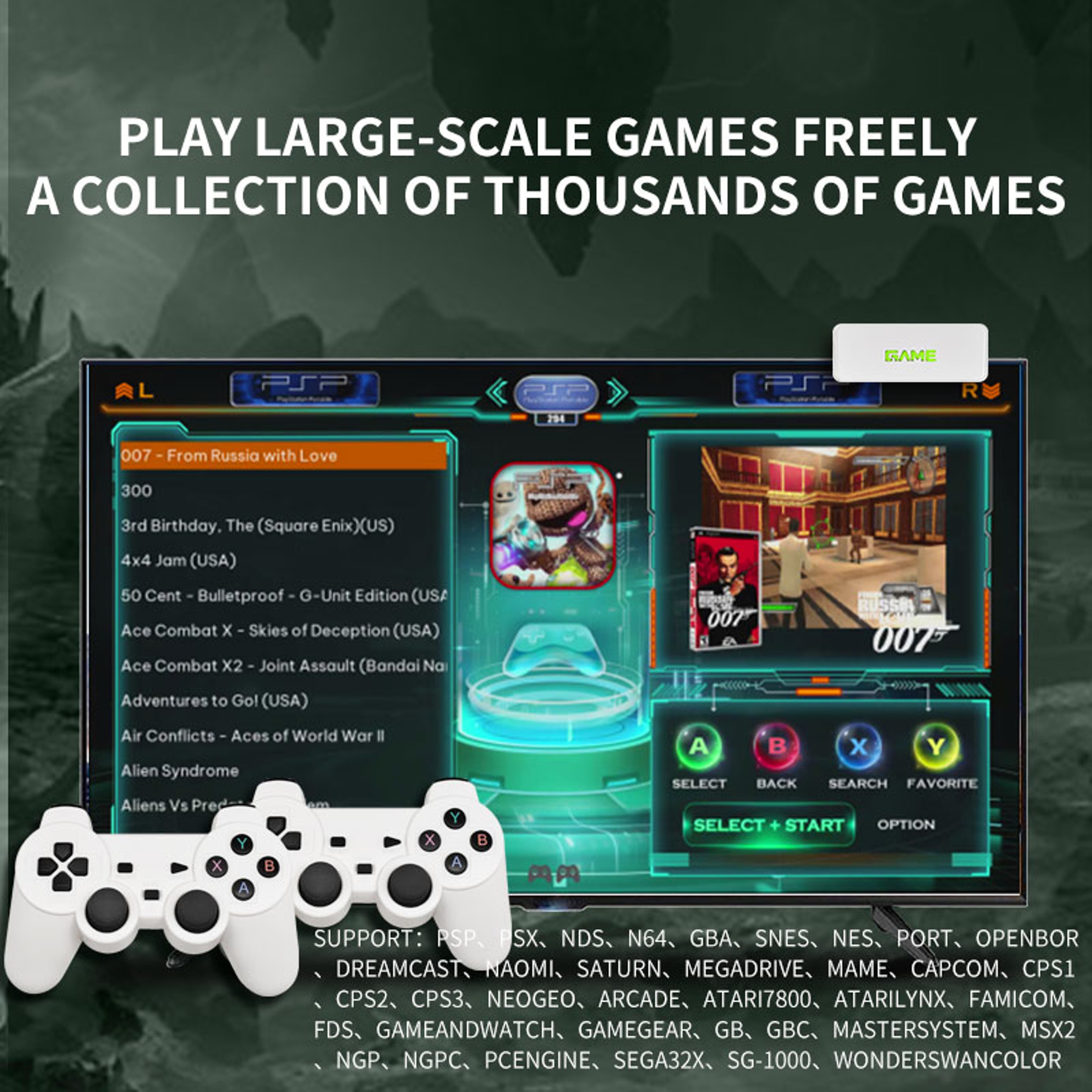 Coopreme Retro Game Console Linux TV Gaming System with Wireless Controllers – view 3