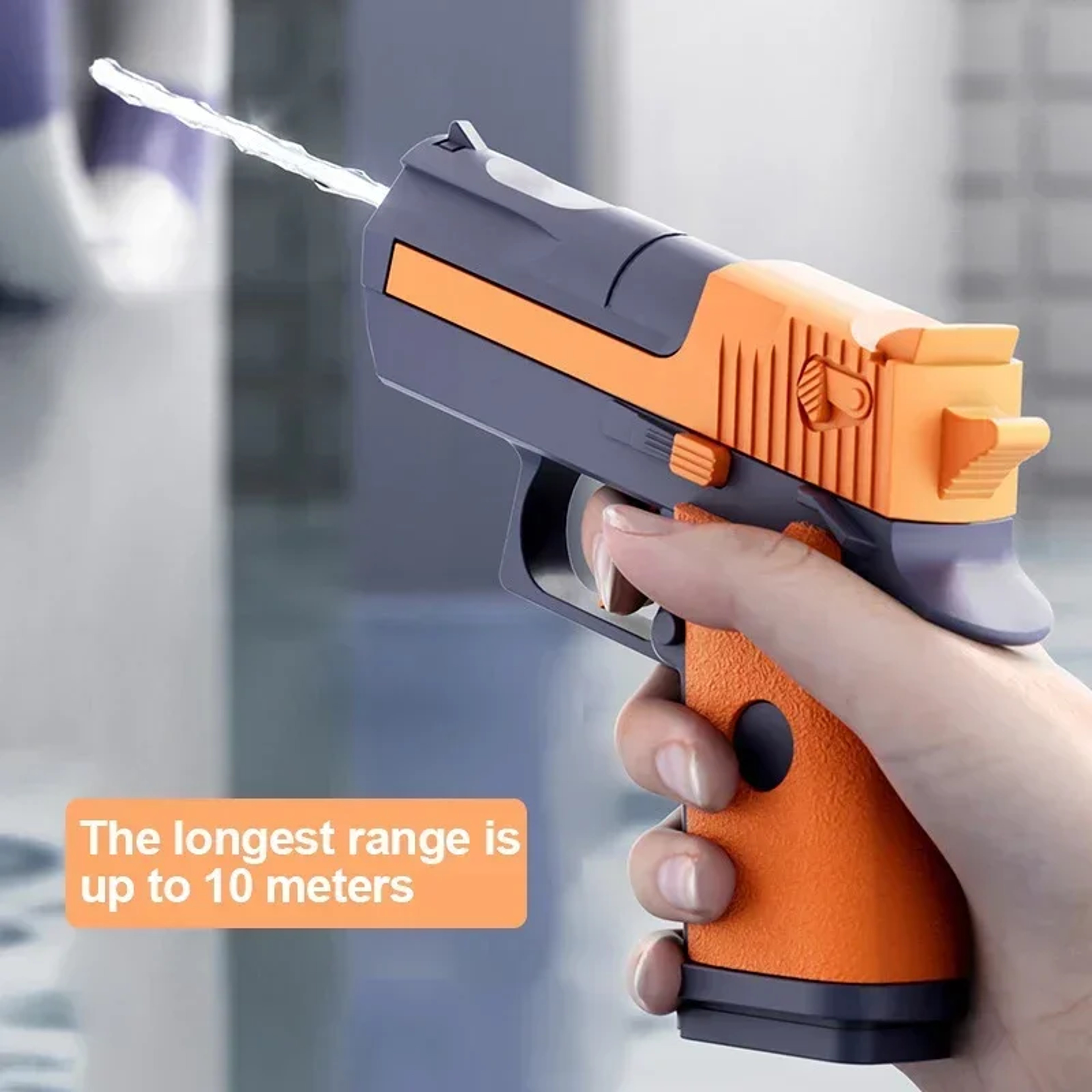 Mini Water Gun For Kids Mechanical Continuous Spray Summer Beach Toy Pistol 0