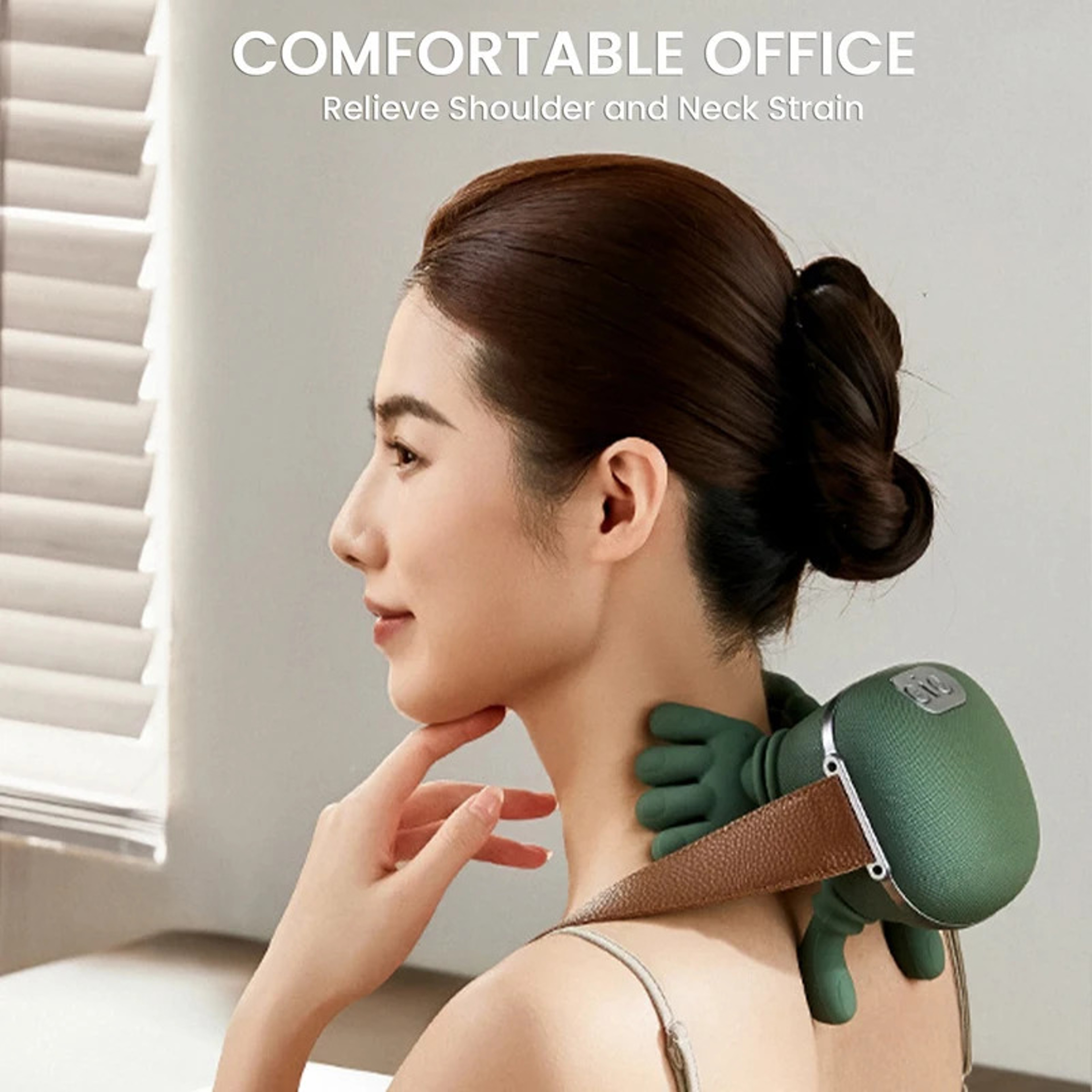 Deep Tissue Neck Shoulder Massager With Shiatsu Kneading For Back  Cervical Relief 2