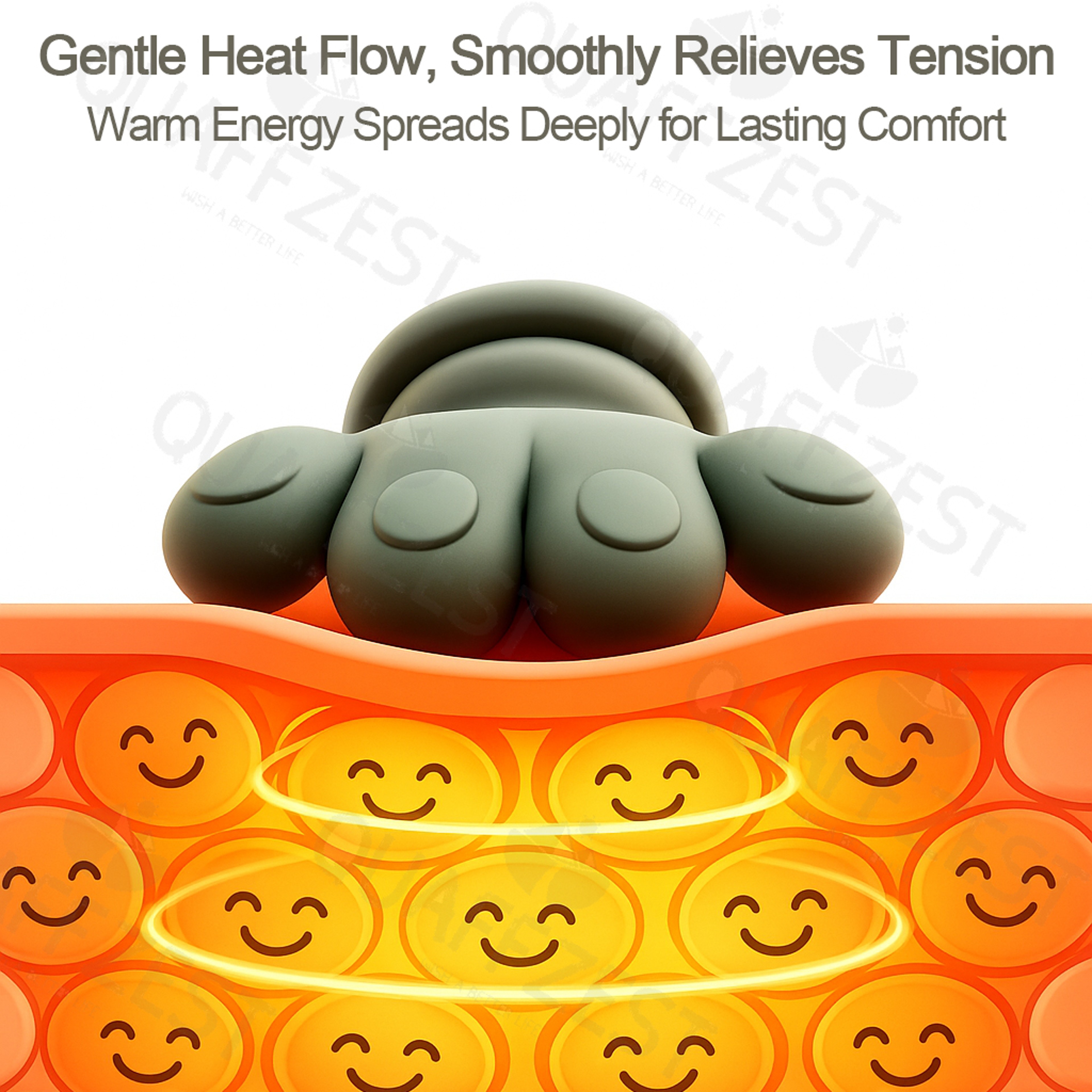 Bionic Neck Massager With Heat Deep Tissue Shoulder Massager For Relaxation 3