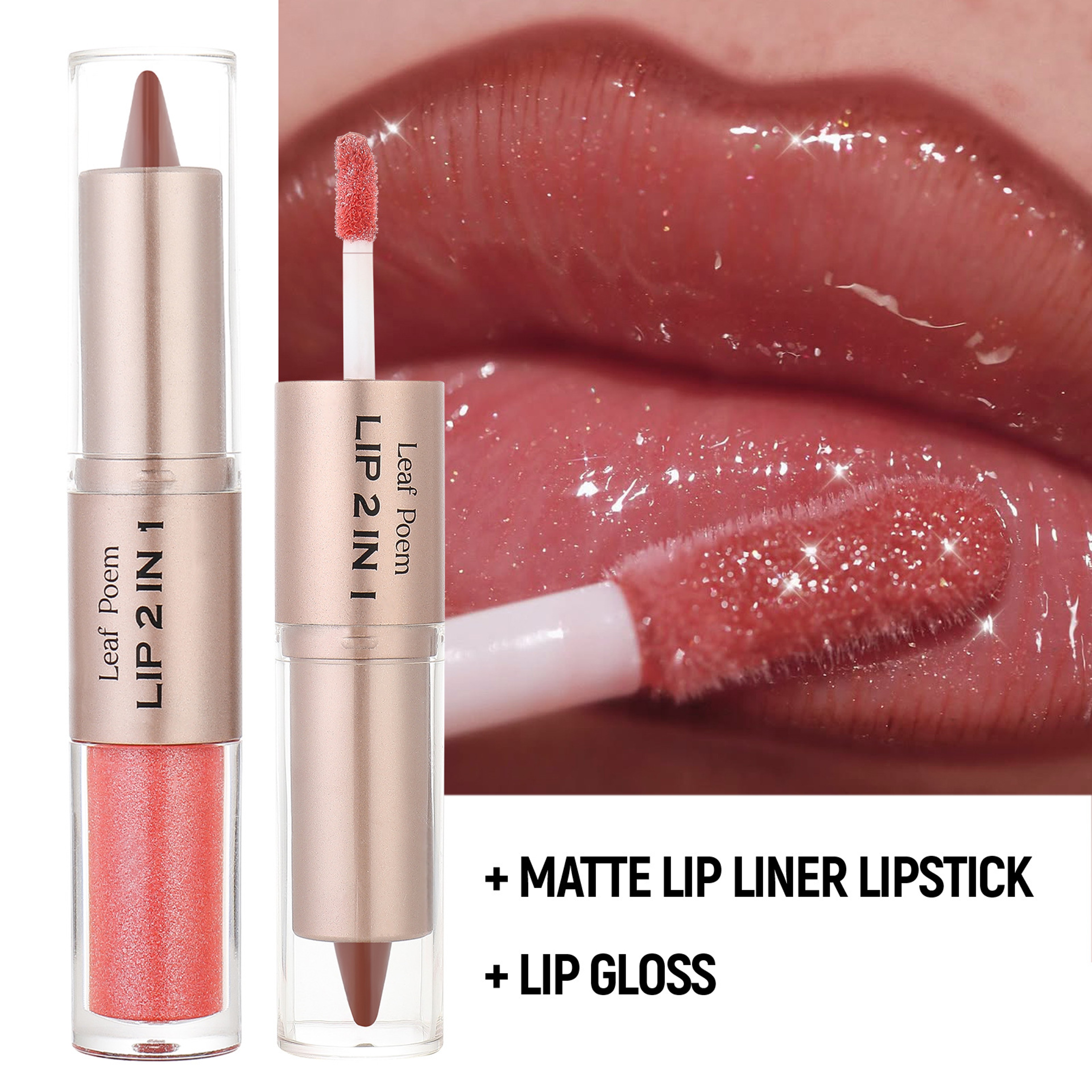 Lip Liner  Plumping Lip Gloss Duo For Defined Fuller Looking Lips 2