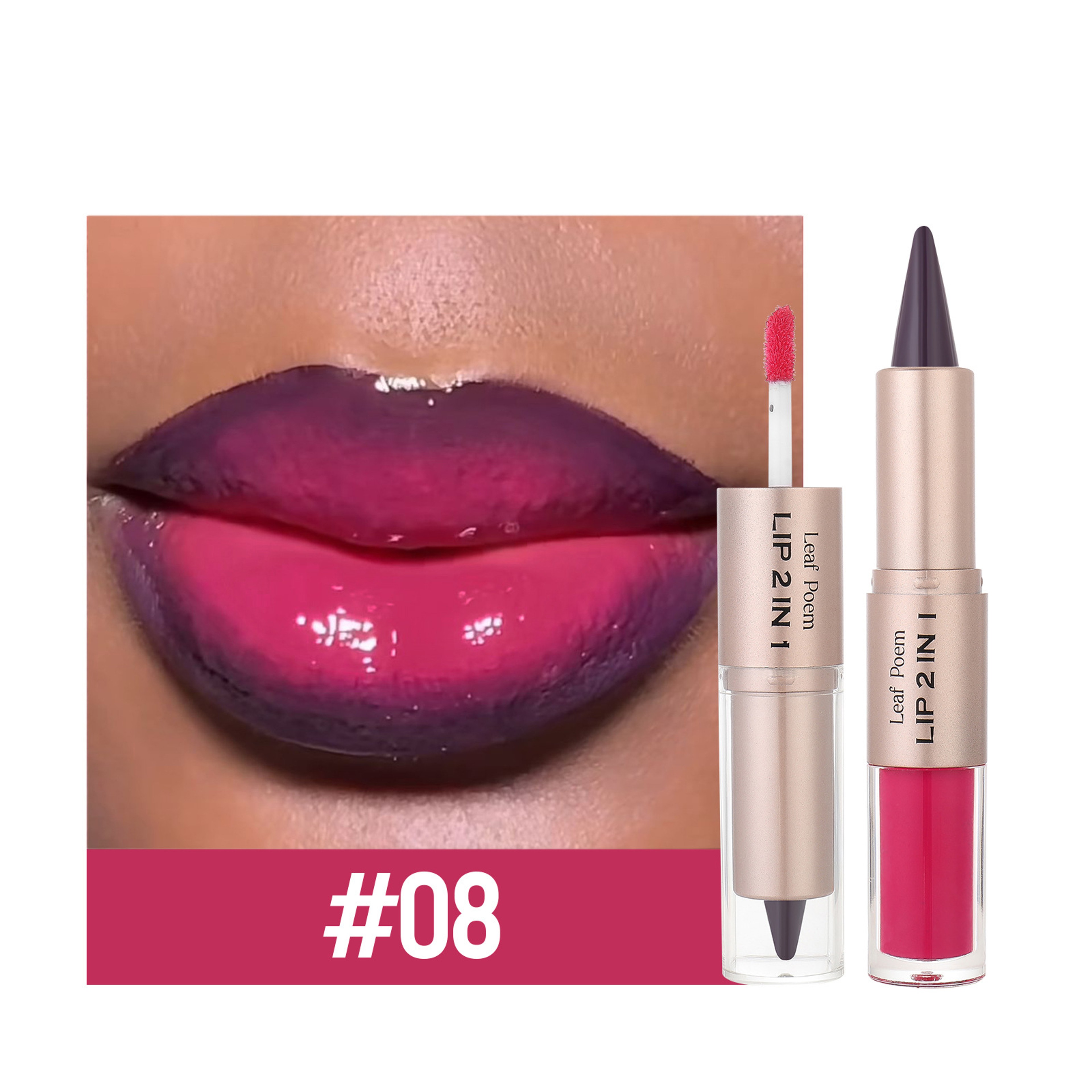 Lip Liner  Plumping Lip Gloss Duo For Defined Fuller Looking Lips 12