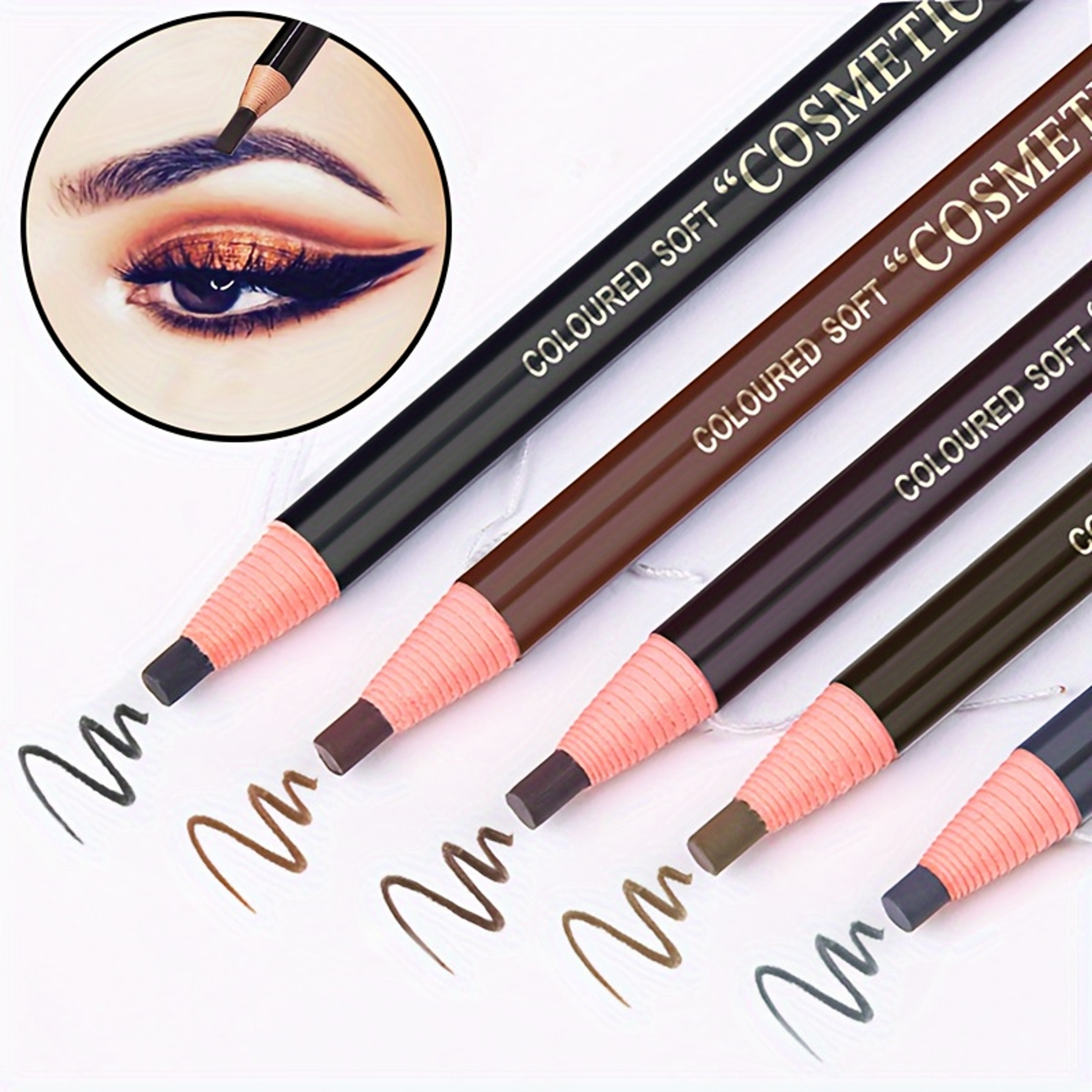 Pull  Go Eyebrow Pencil No Sharpening Waterproof Eyebrow Pencil For Natural Long Lasting Brows 1