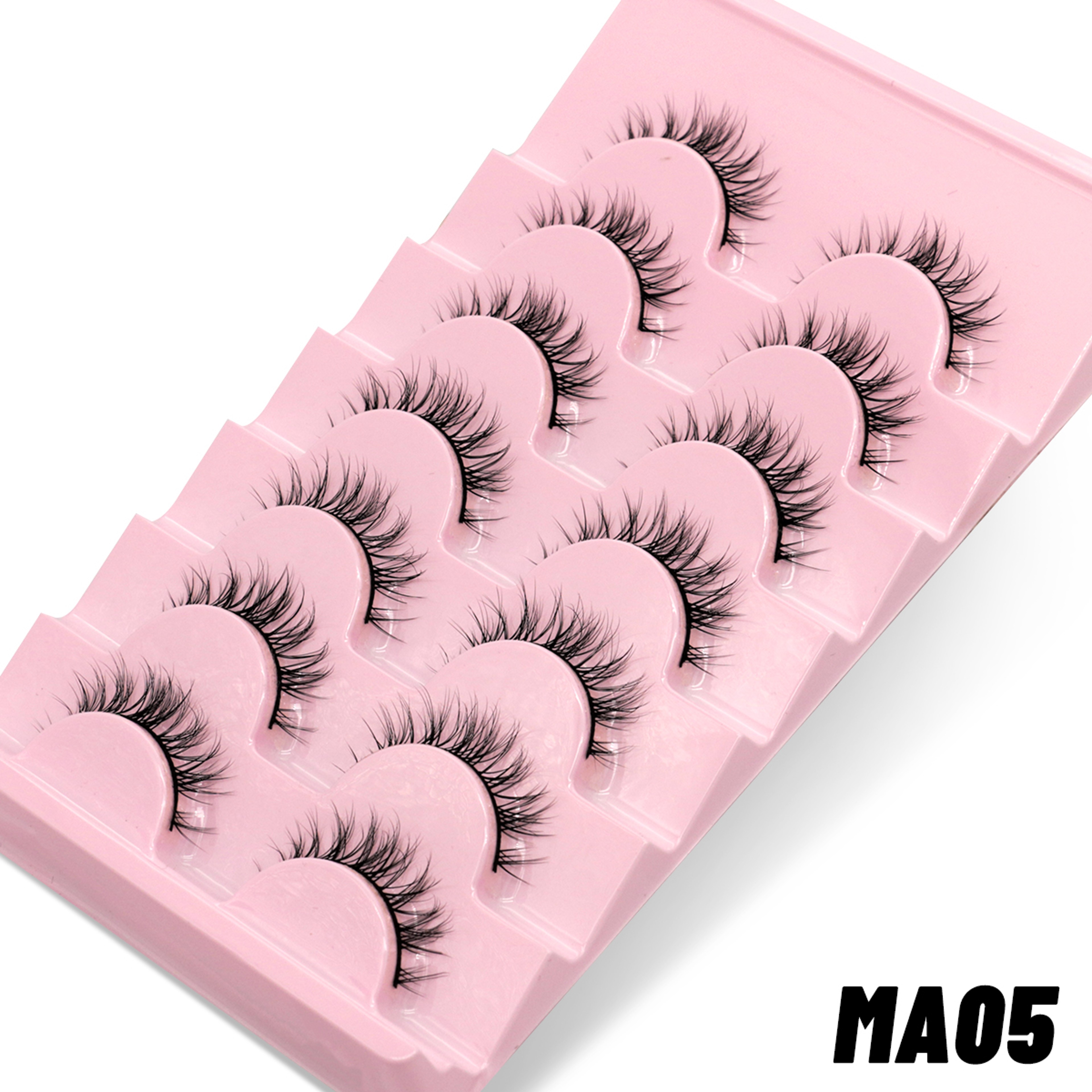 False Lashes Wispy Manga Eyelashes Soft Fluffy Natural False Eyelashes Pairs 9