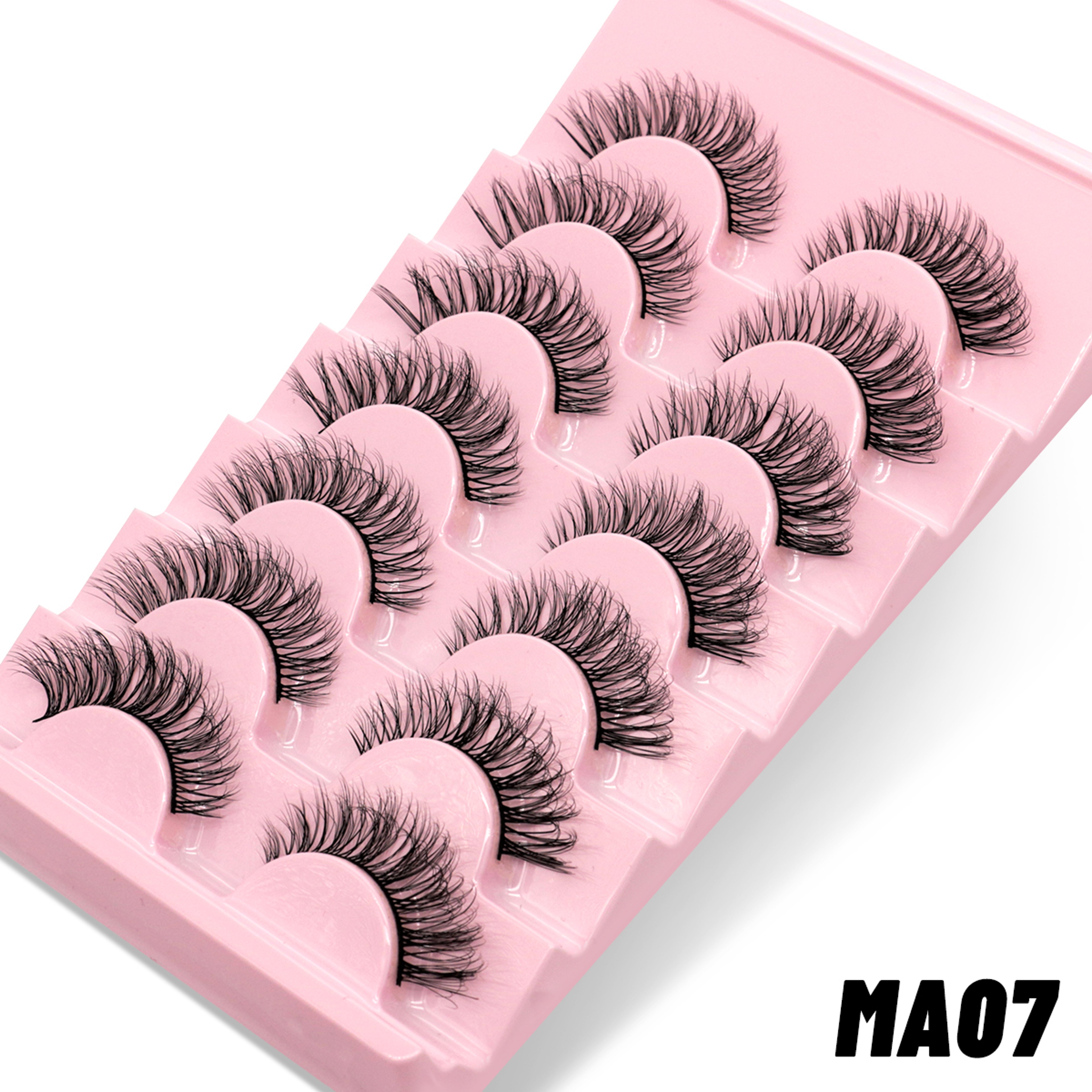 False Lashes Wispy Manga Eyelashes Soft Fluffy Natural False Eyelashes Pairs 11