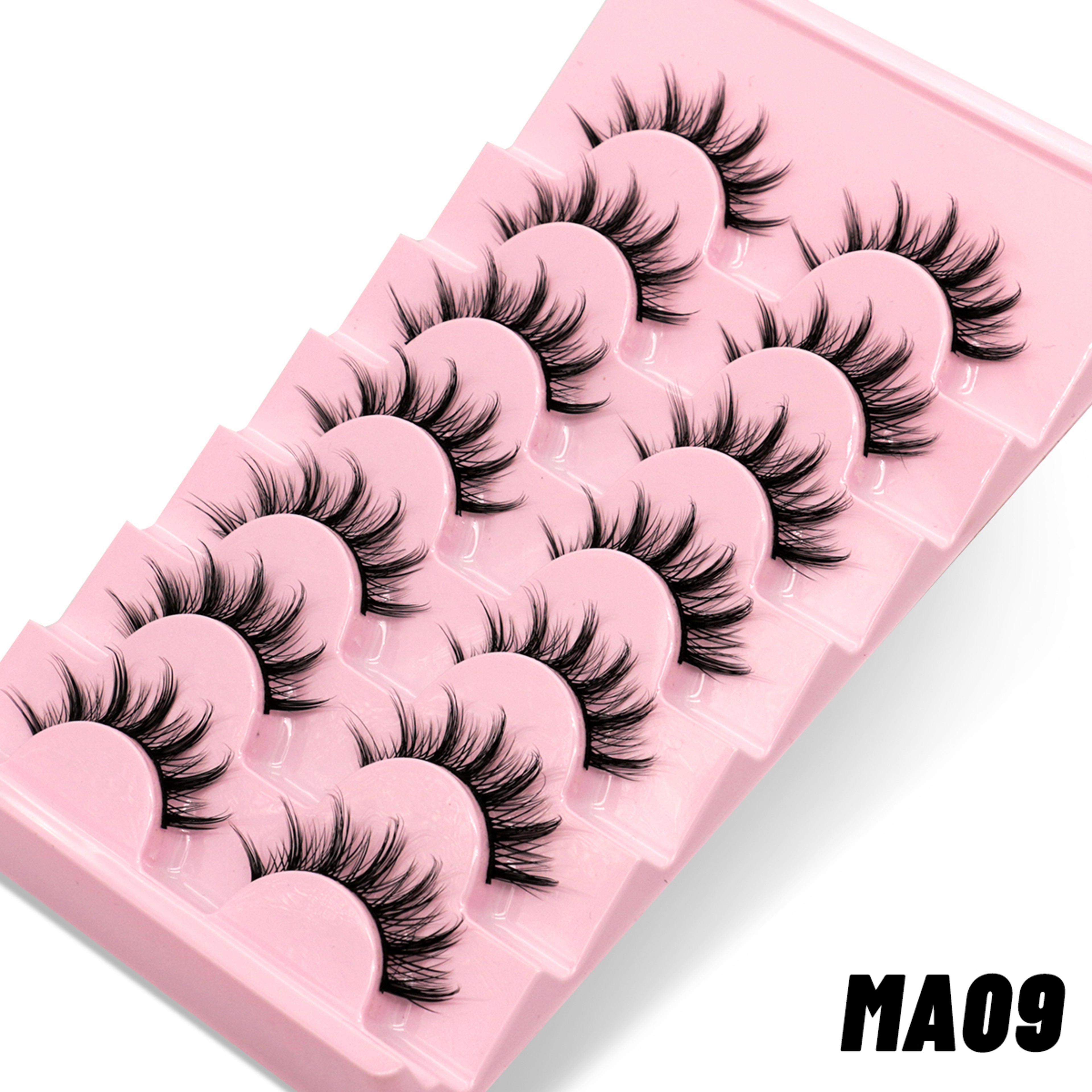 False Lashes Wispy Manga Eyelashes Soft Fluffy Natural False Eyelashes Pairs 13