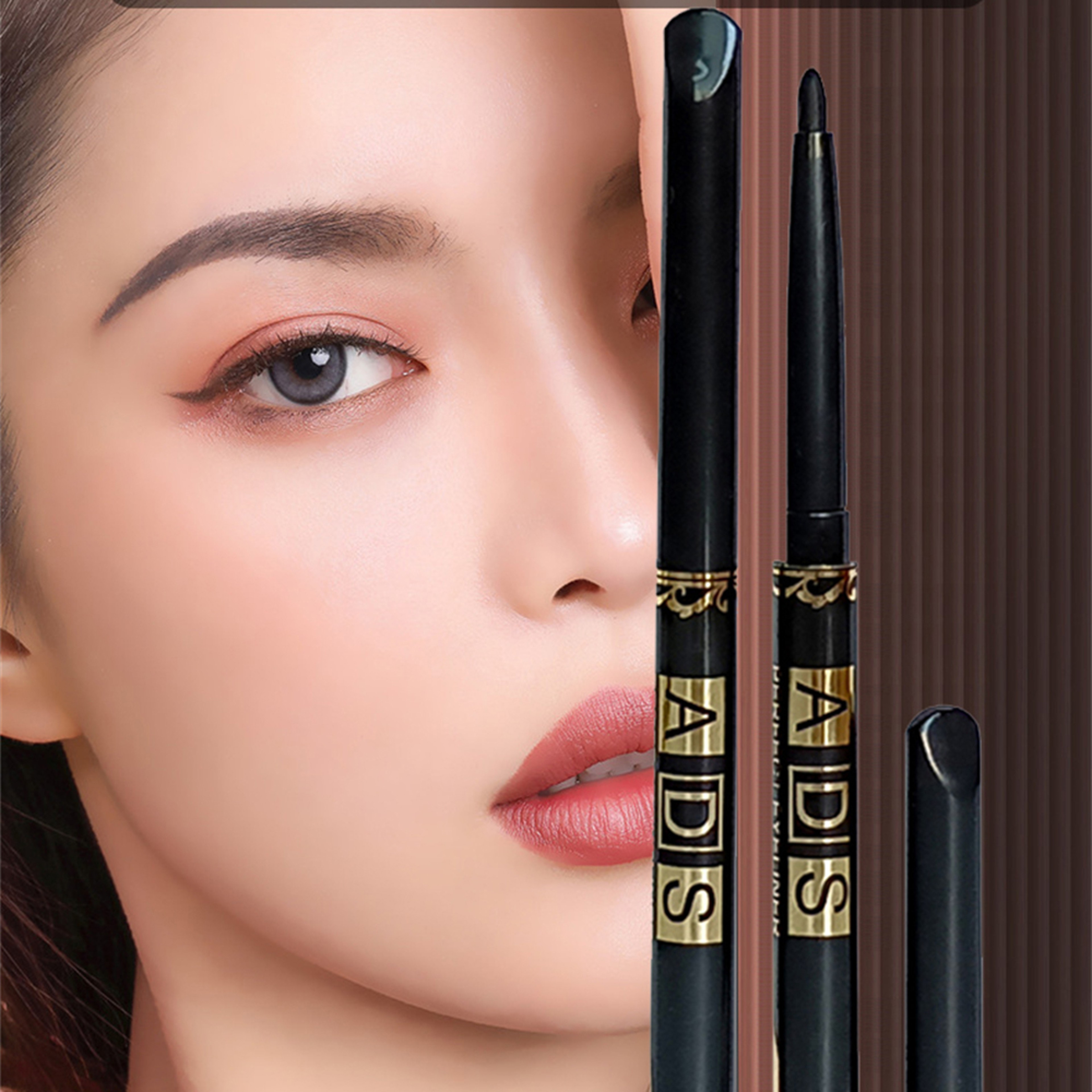 Waterproof Black Brown Eyeliner Pencil Set Smudge Proof Long Lasting Eye Makeup 5