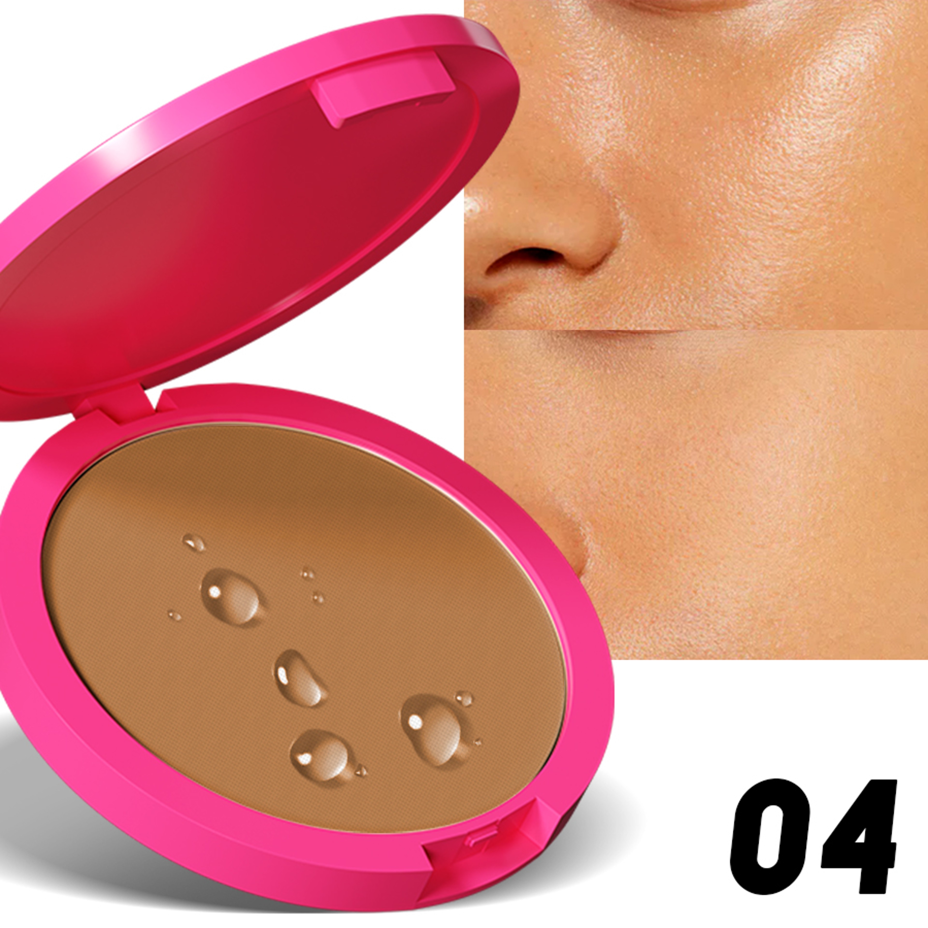 Natural Pressed Powder Matte Compact Foundation With Oil Control  Long Lasting Finish 8