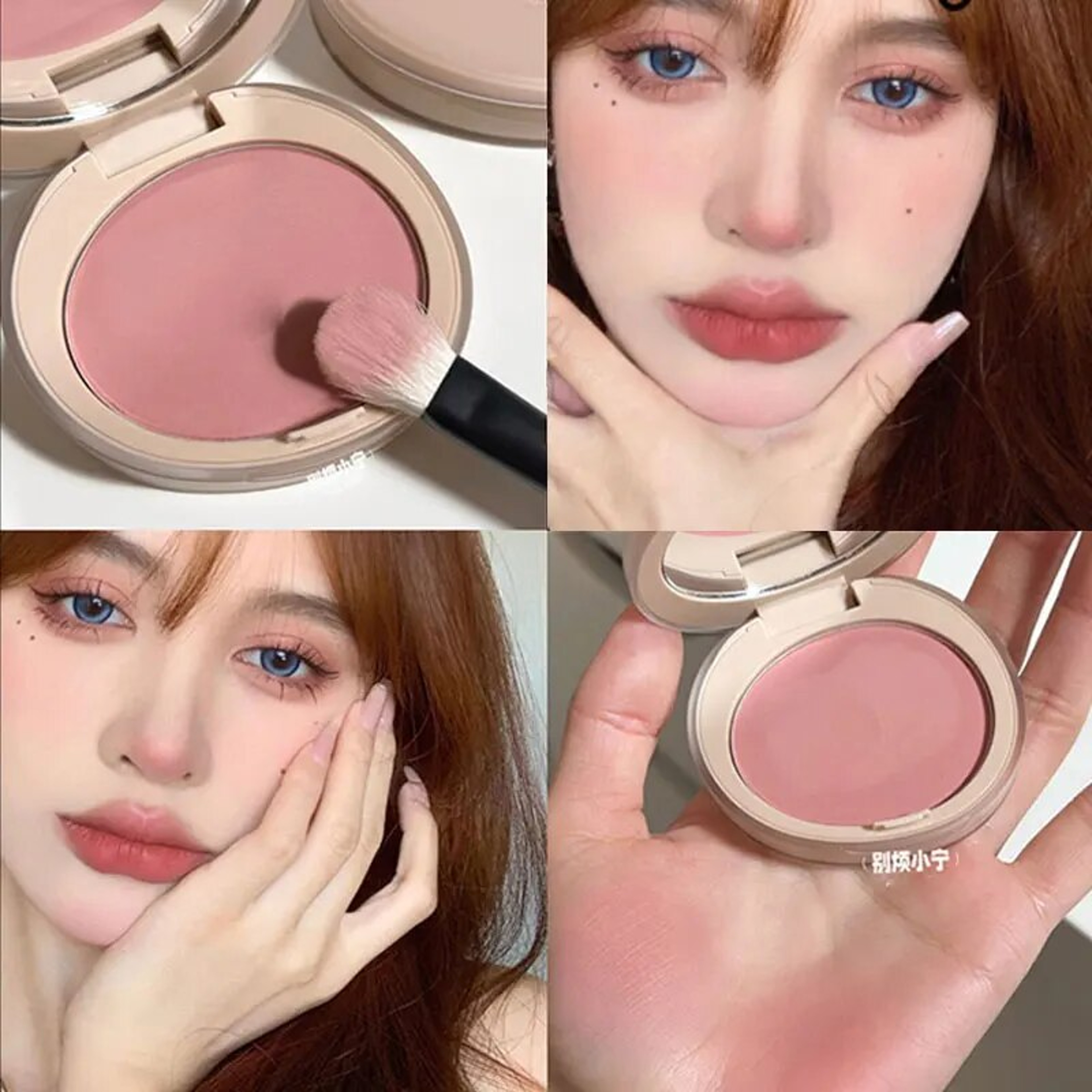 HERORANGE Matte Blush Waterproof Long Lasting Powder Blush For Natural Radiant Cheeks 8