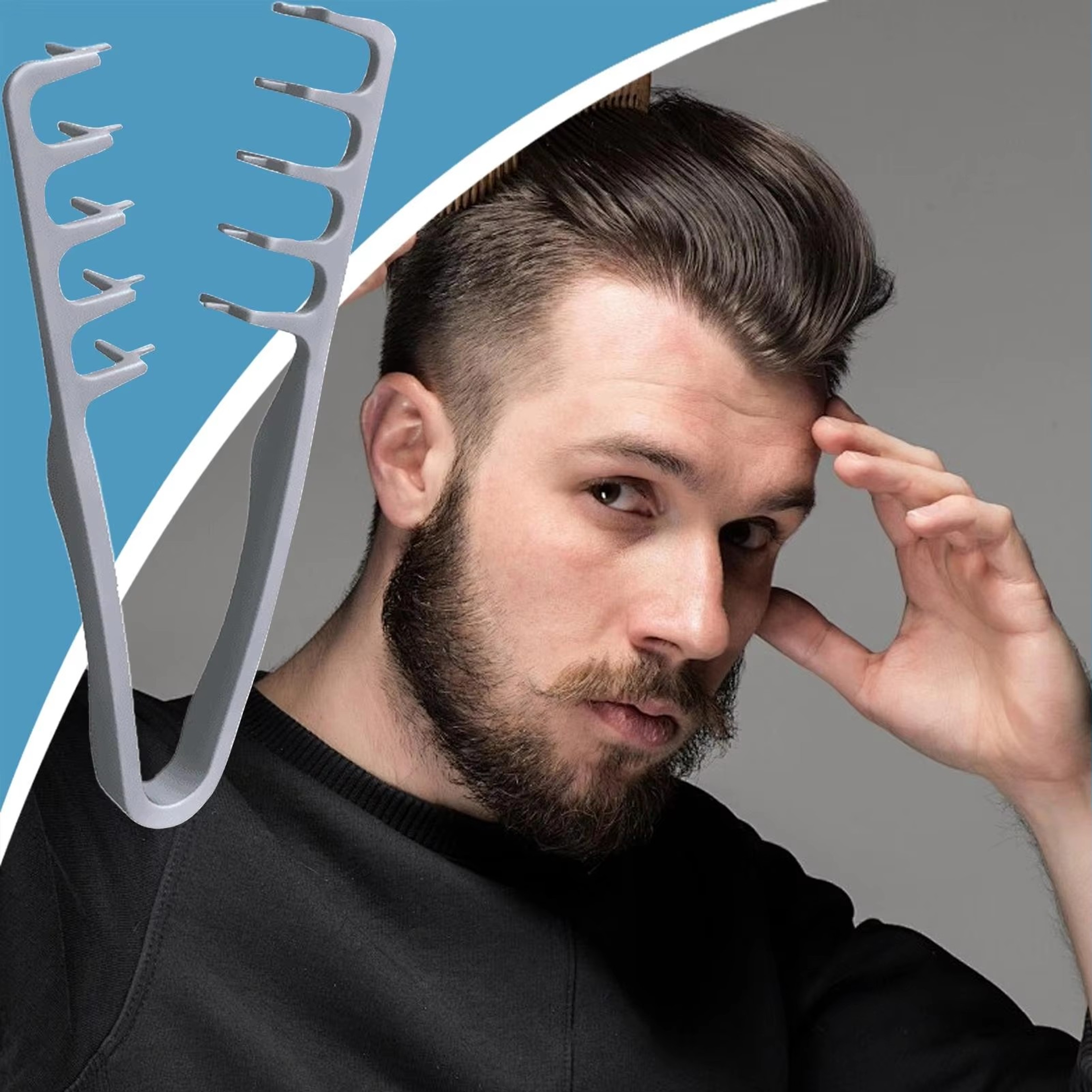Volumizing Wide Tooth Hair Comb For Fluffy Texture And Effortless Hair Styling 1
