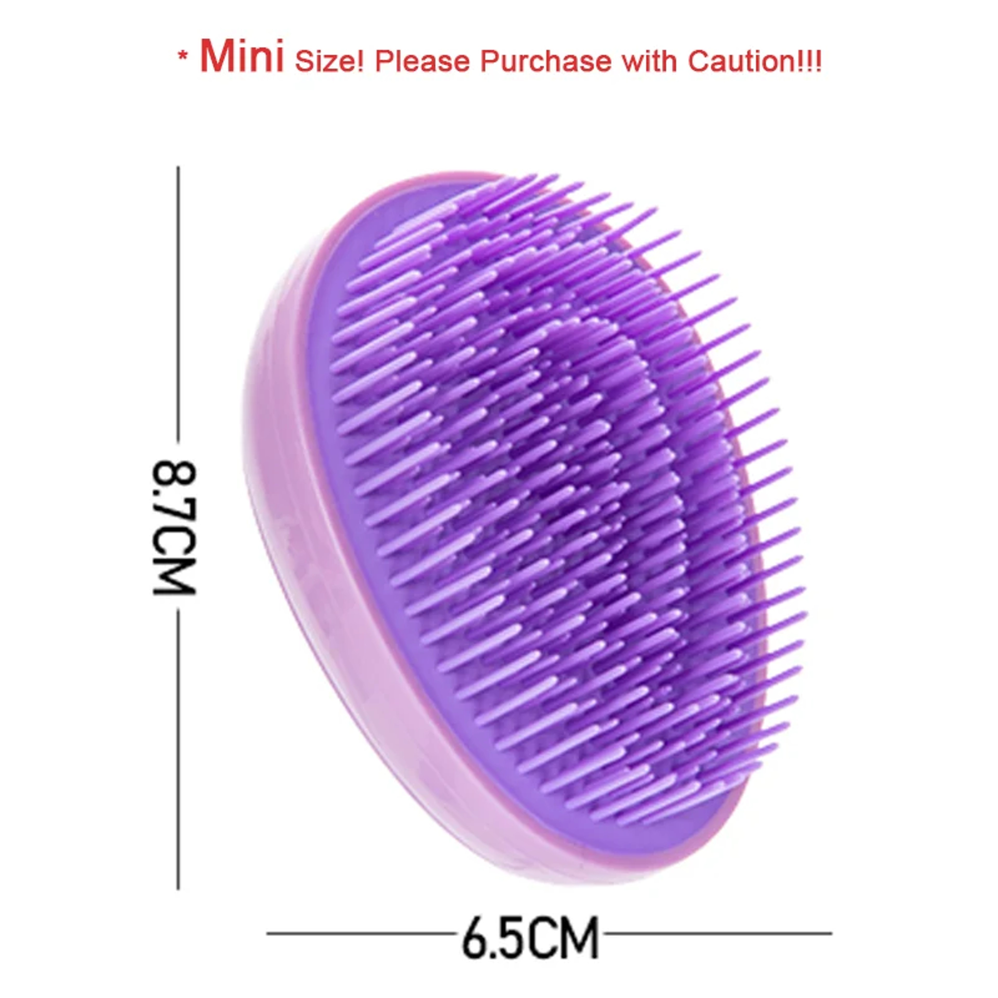Mini Hair Brush Travel Scalp Massage Detangling Brush For Wet  Dry Hair 4