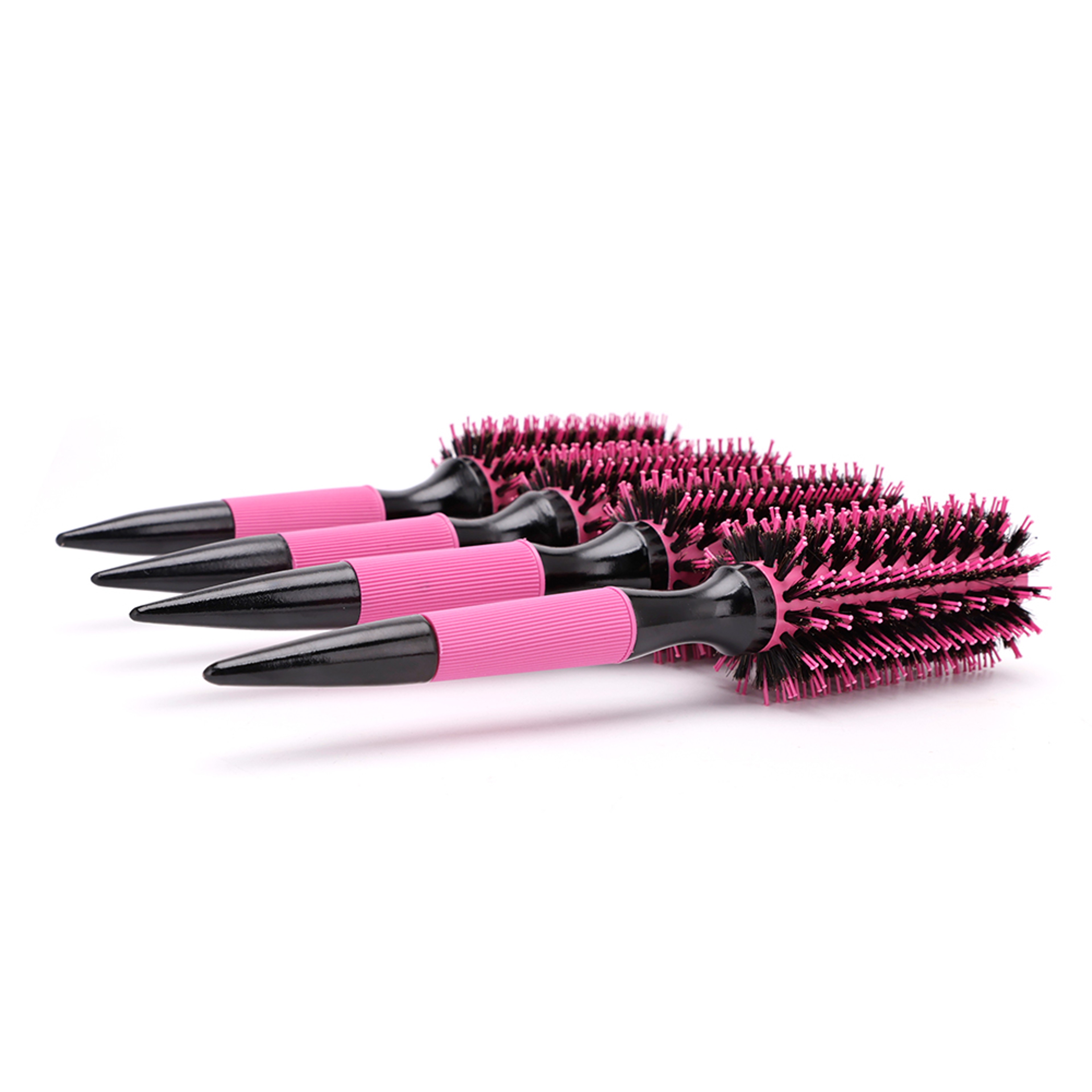 Professional Round Hair Brush With Boar Bristles  Ceramic Ionic Barrel For Smooth Blowouts 5
