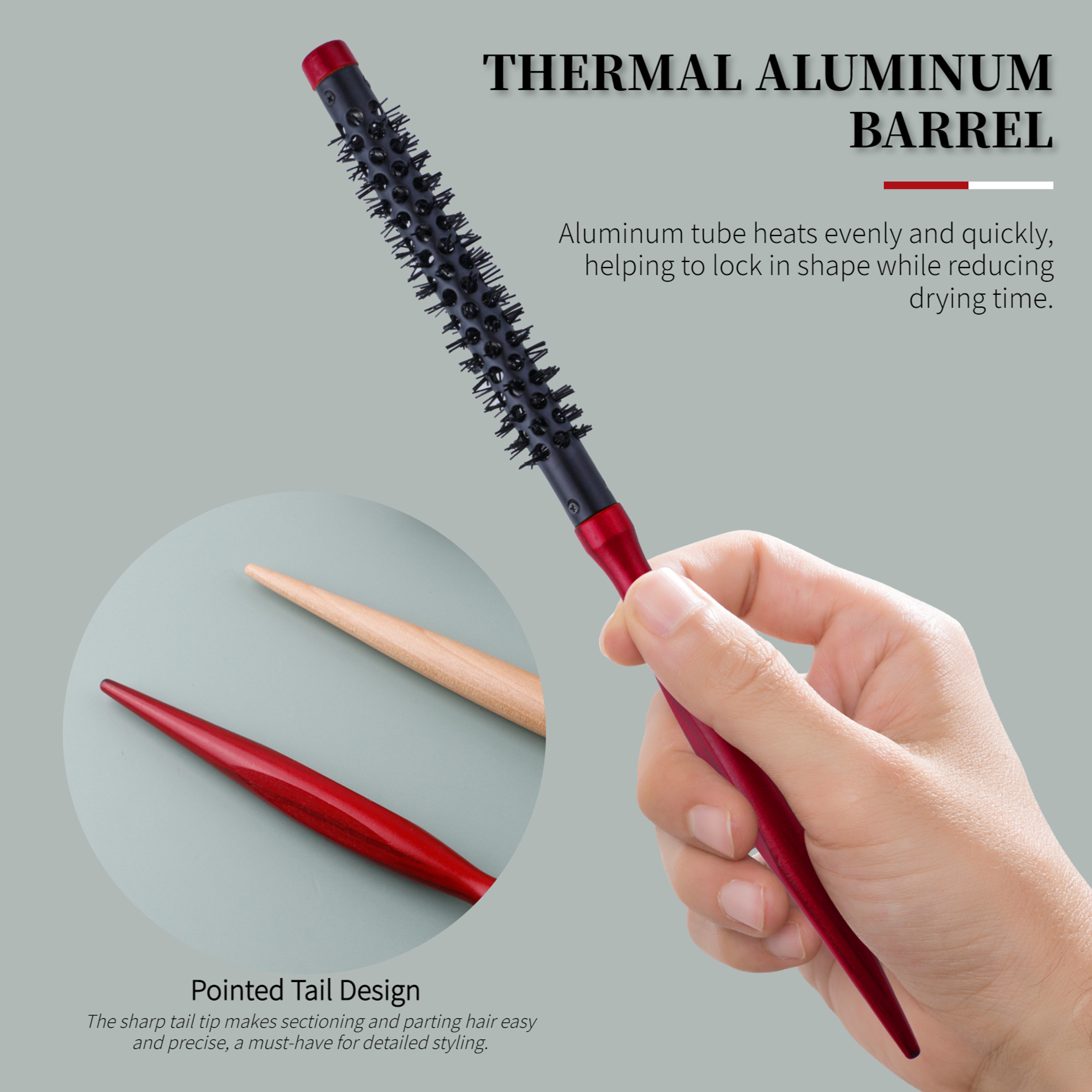 Professional Small Round Hair Brush Set For Precision Styling  Blow Drying 2