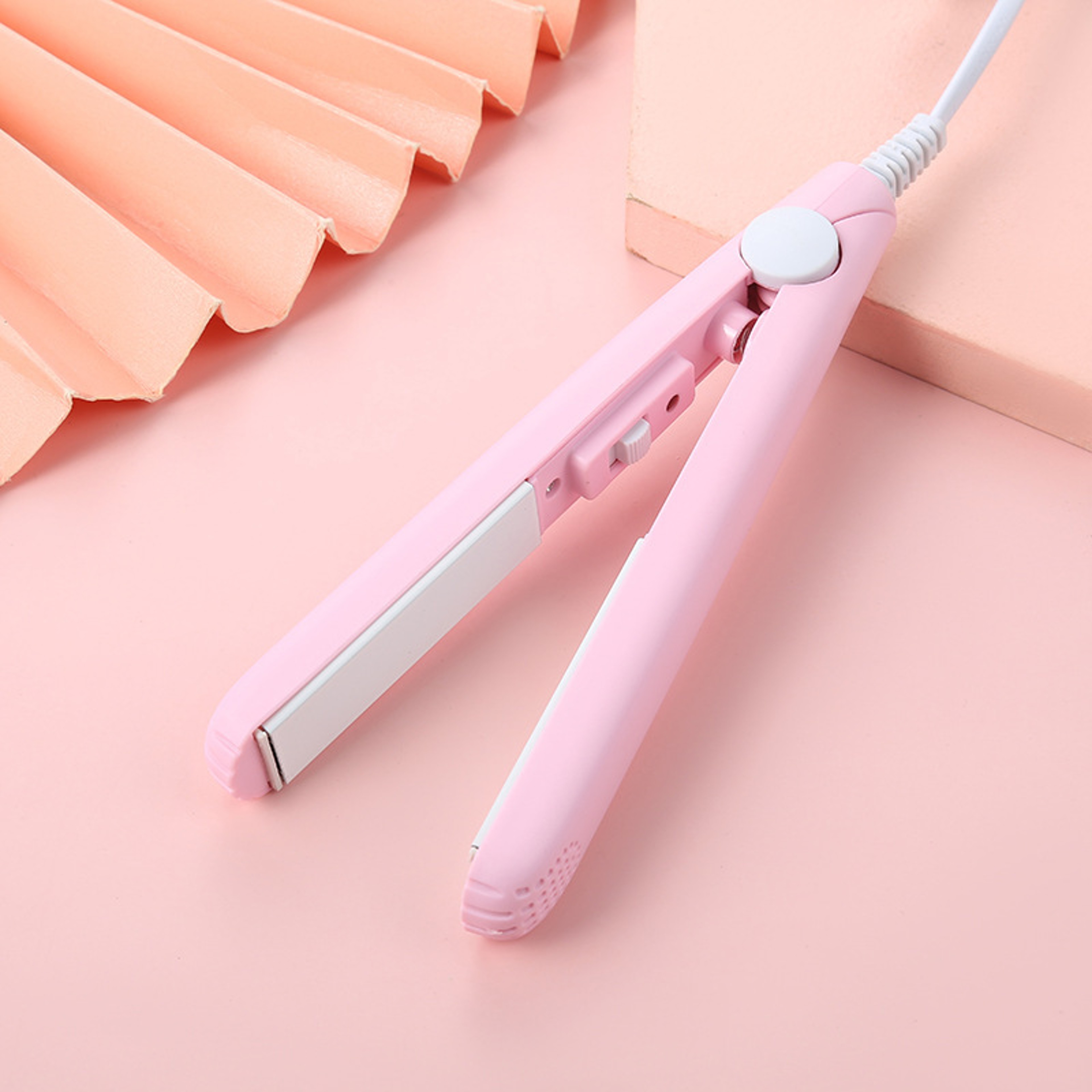 Mini Hair Straightener  Curler Portable Ceramic Flat Iron For Travel And Short Hair 8