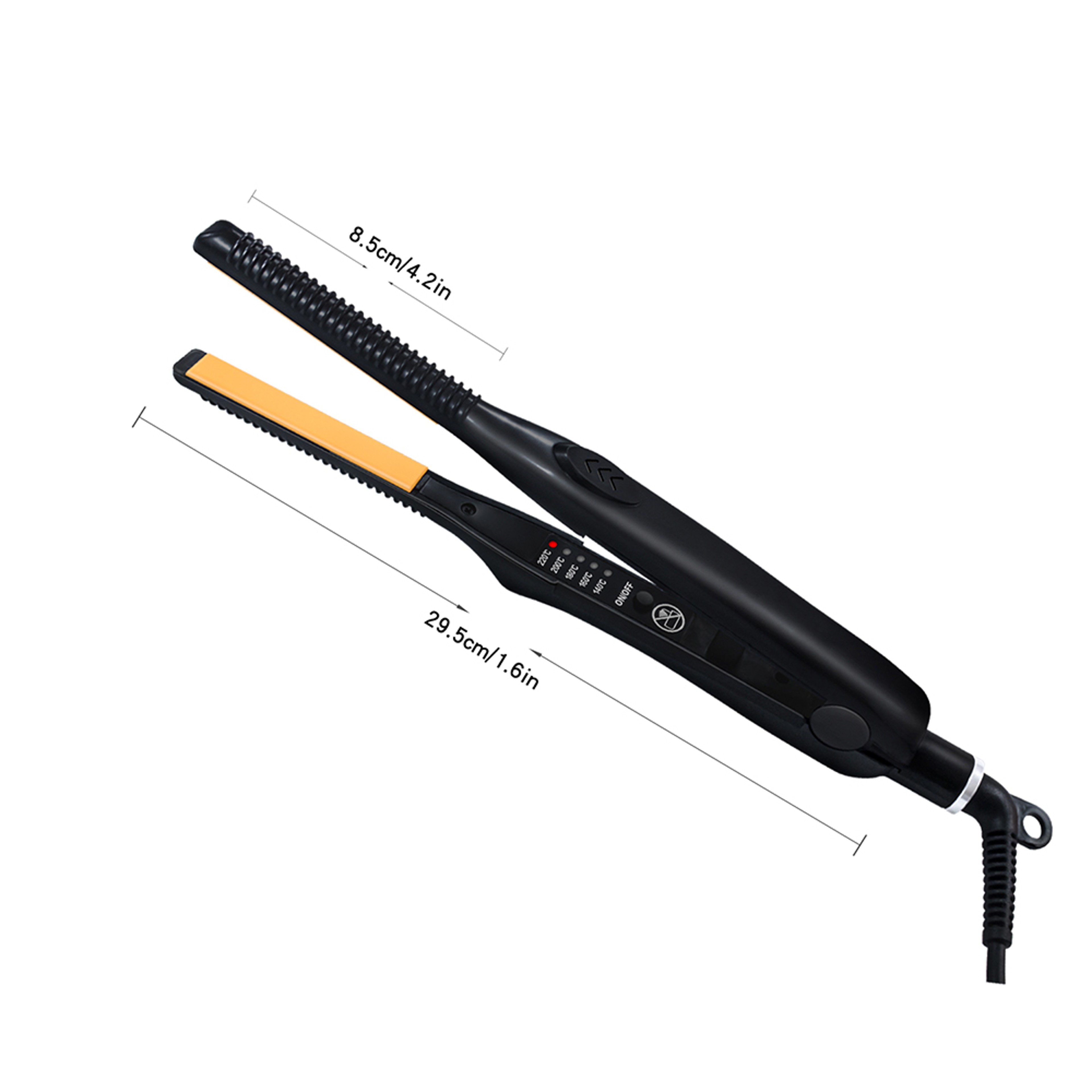 Hair Straightener And Curler Mini Flat Iron Ceramic Hair Styler For Short Hair 2