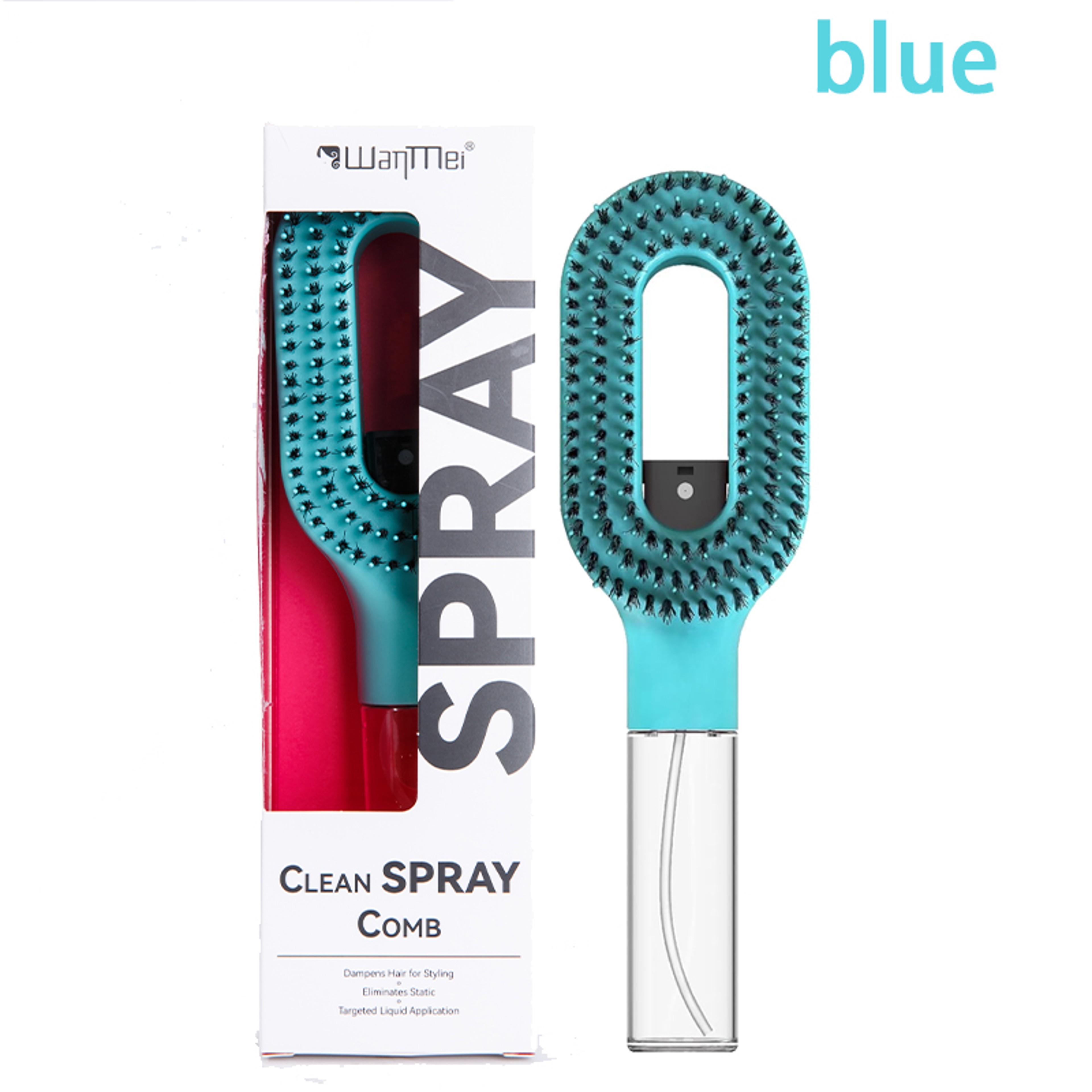 Spray Hair Brush With Water Mist Detangling Scalp Massage Comb For Smooth Frizz Free Hair 7