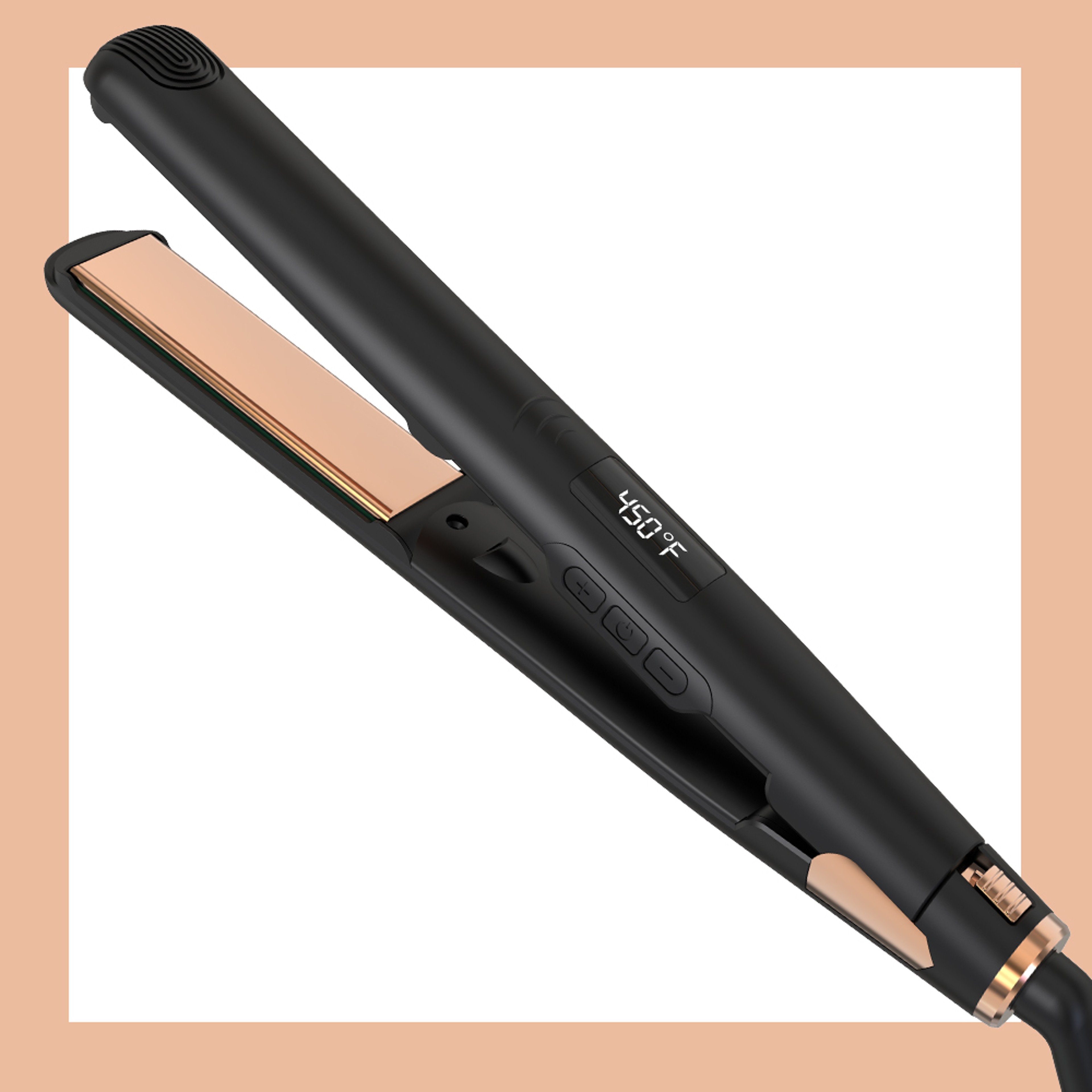 LISAPRO Ceramic Hair Straightener Professional Flat Iron & Curler with Plates – view 1