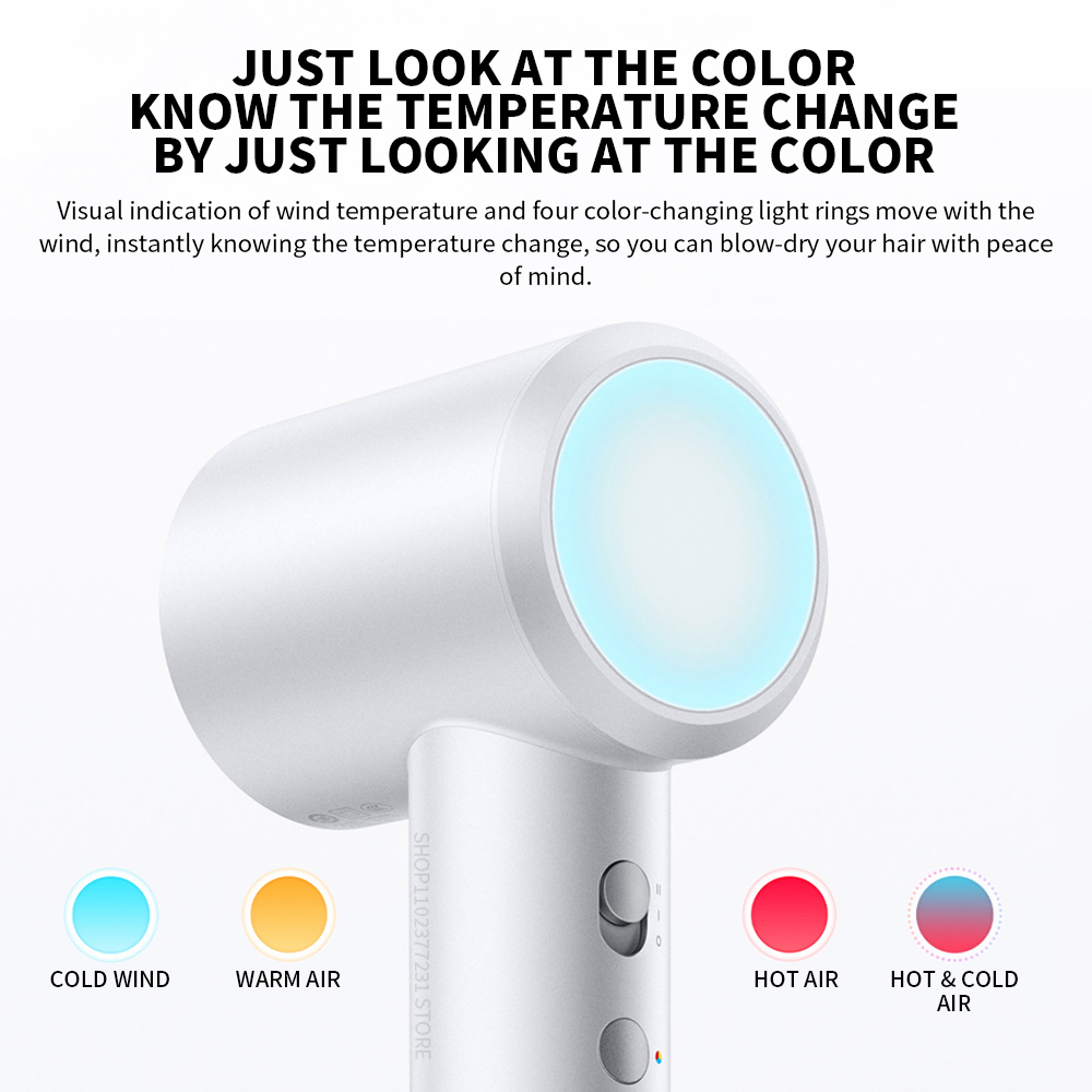 MIJIA High Speed Hair Dryer With Negative Ion Hair Dryer Technology For Fast Professional Styling 4