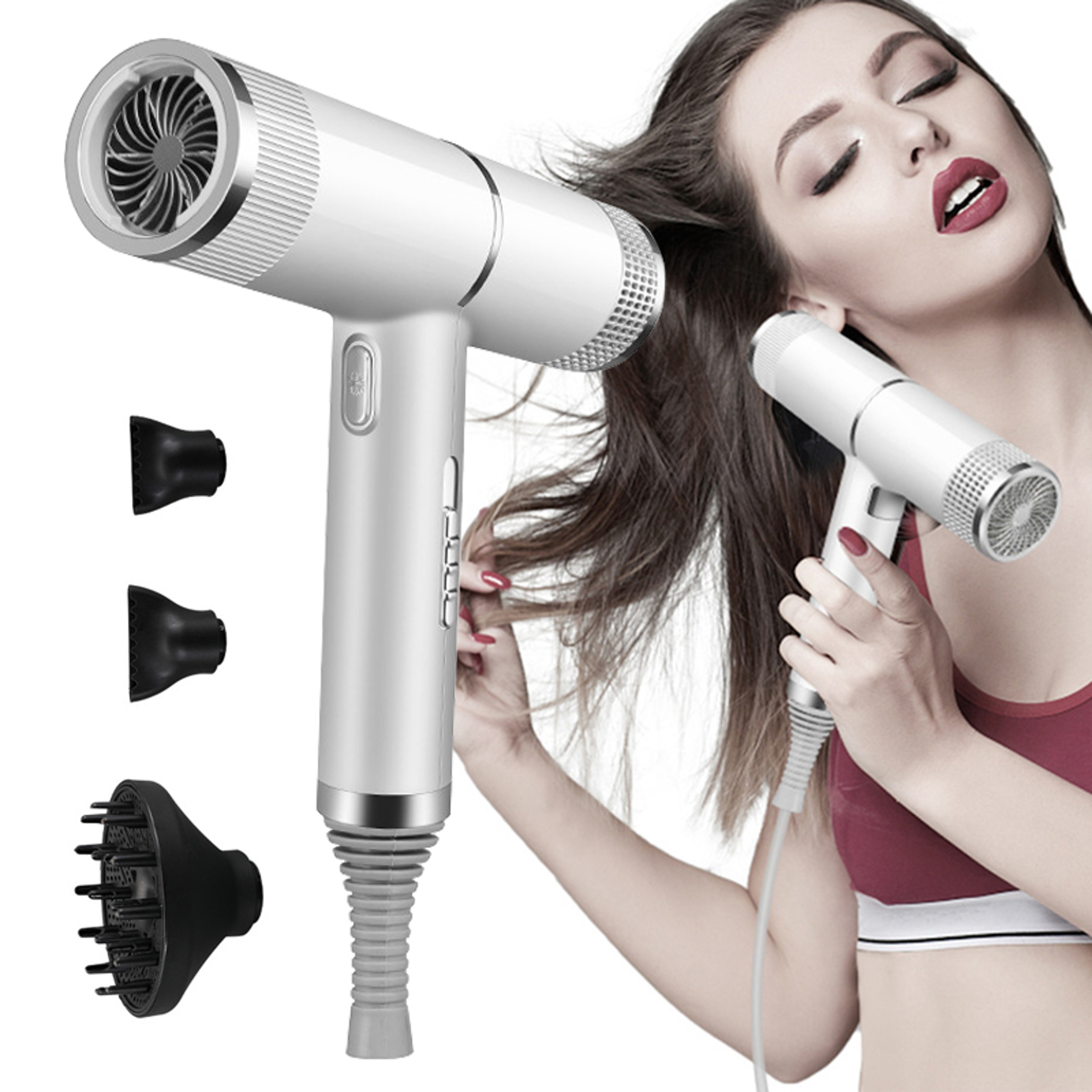Infrared Ionic Hair Dryer Professional Blow Dryer With Hot  Cold Air For Fast Salon Styling 0