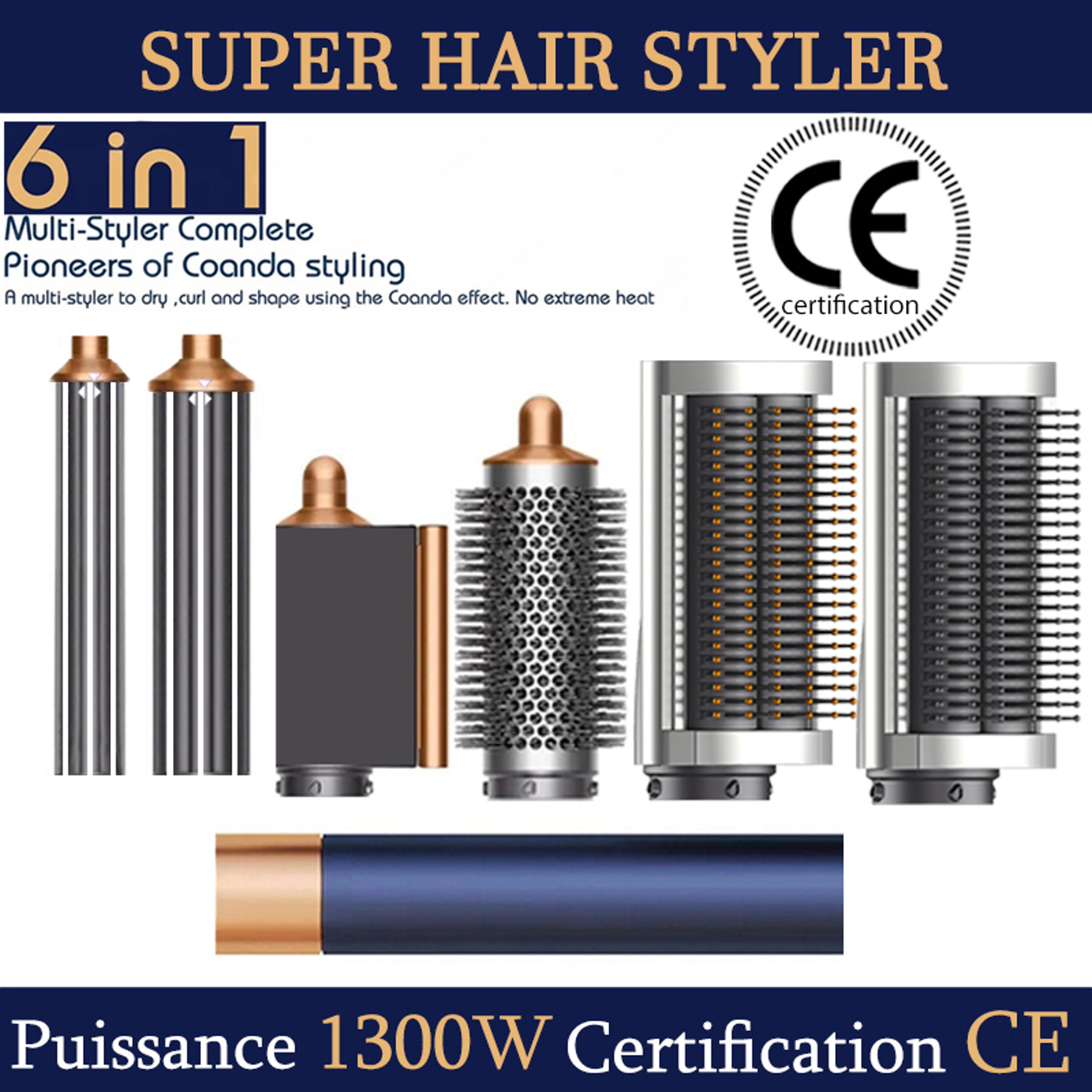 SenCiciMen Multi Hair Styler Hot Air Brush Hair Dryer And Curling Tool 0