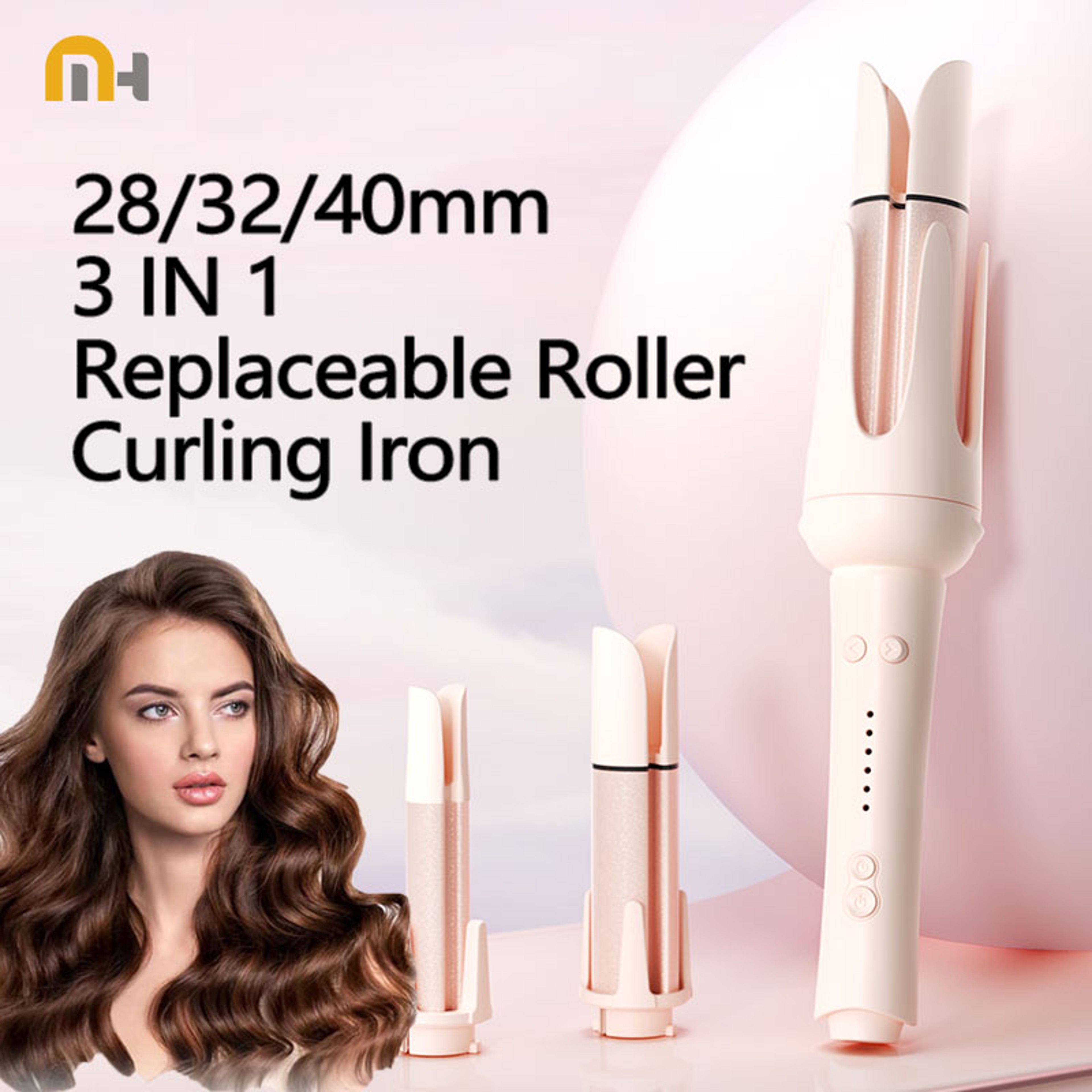 Automatic Curling Iron With Negative Ion Hair Care Fast Heating Hair Styling Wand 0