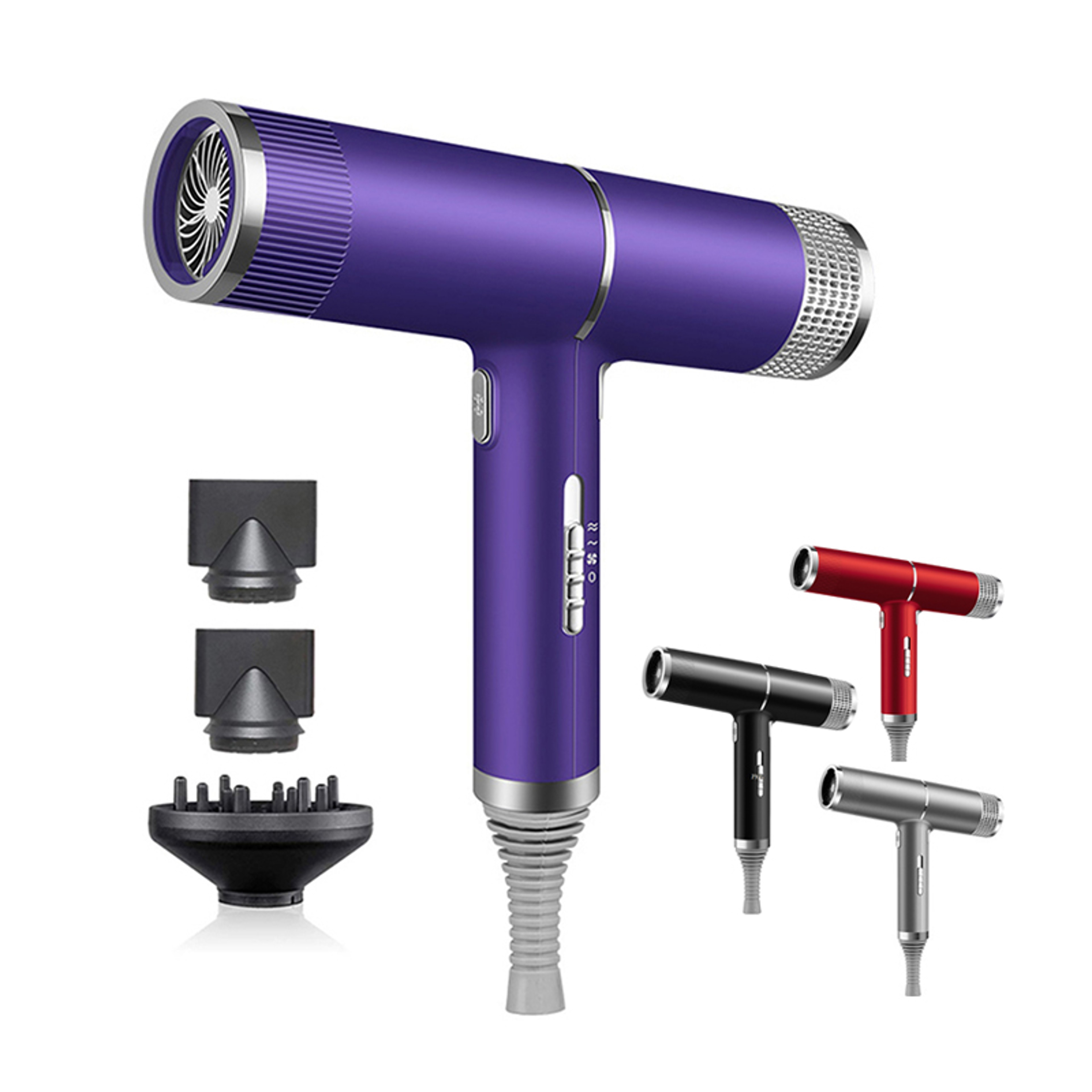 Professional Ionic Hair Dryer With Low Noise Design  Hot Cold Air For Fast Salon Styling 0