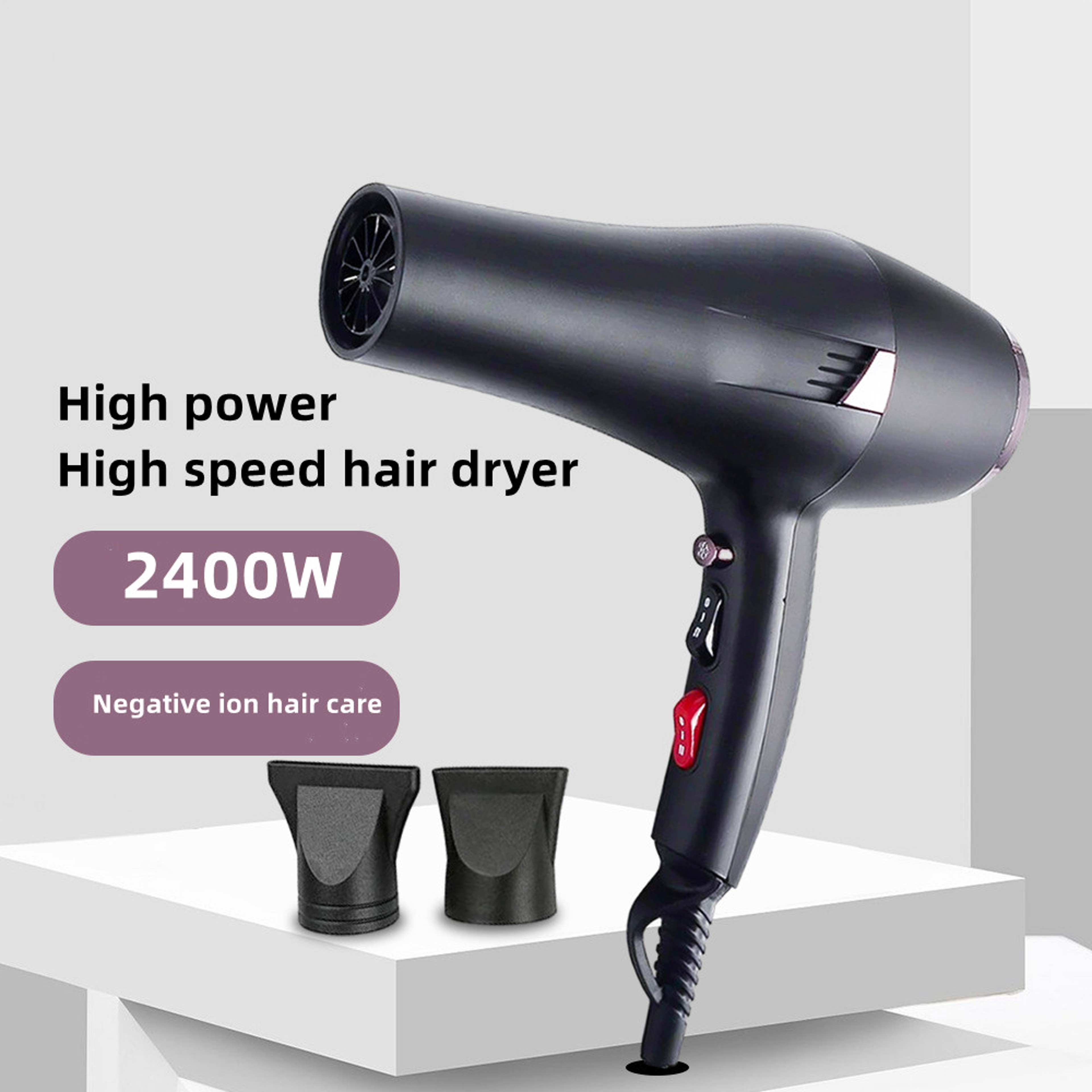 High Speed Hair Dryer With Quiet Fast Drying For Salon  Home Styling 0