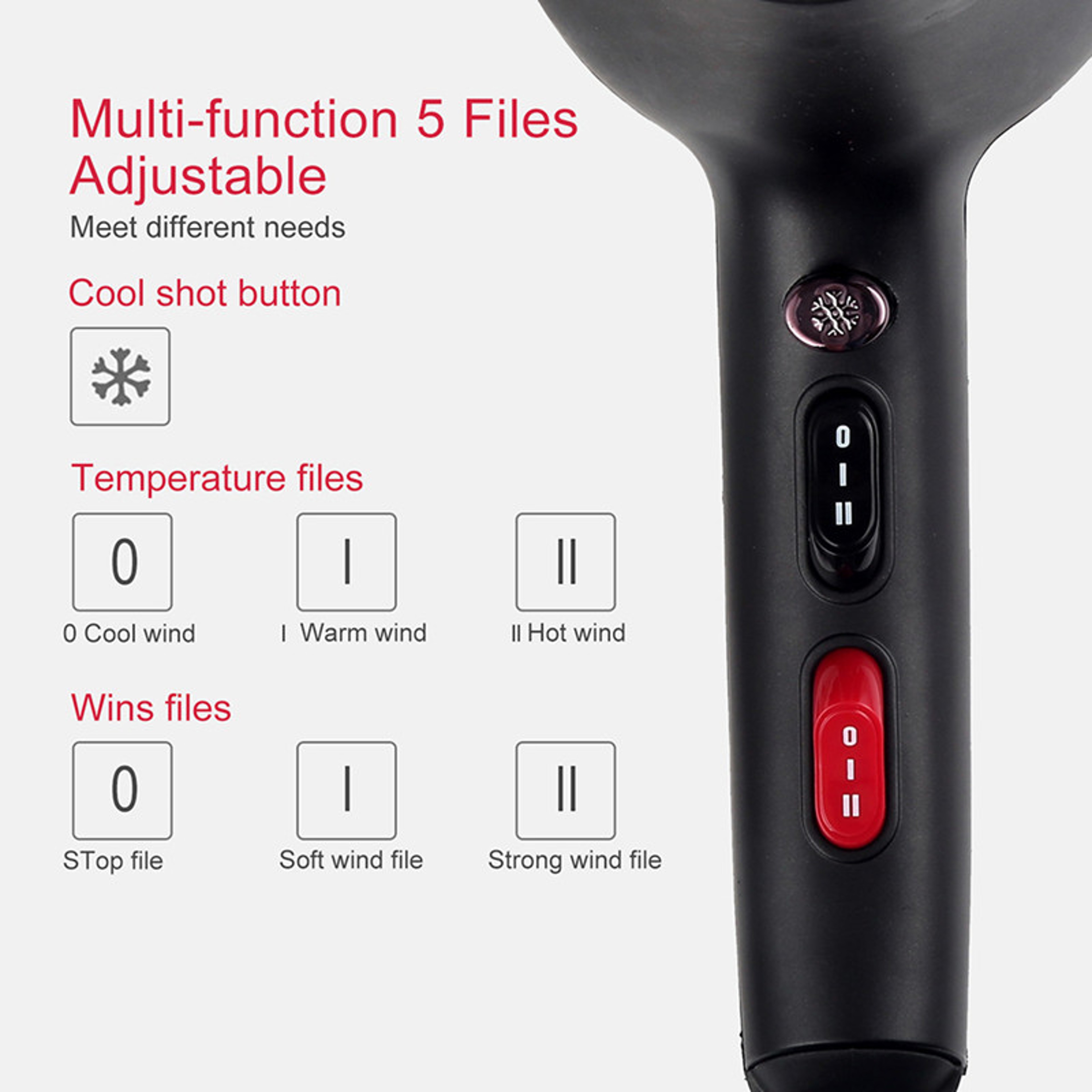 High Speed Hair Dryer With Quiet Fast Drying For Salon  Home Styling 3
