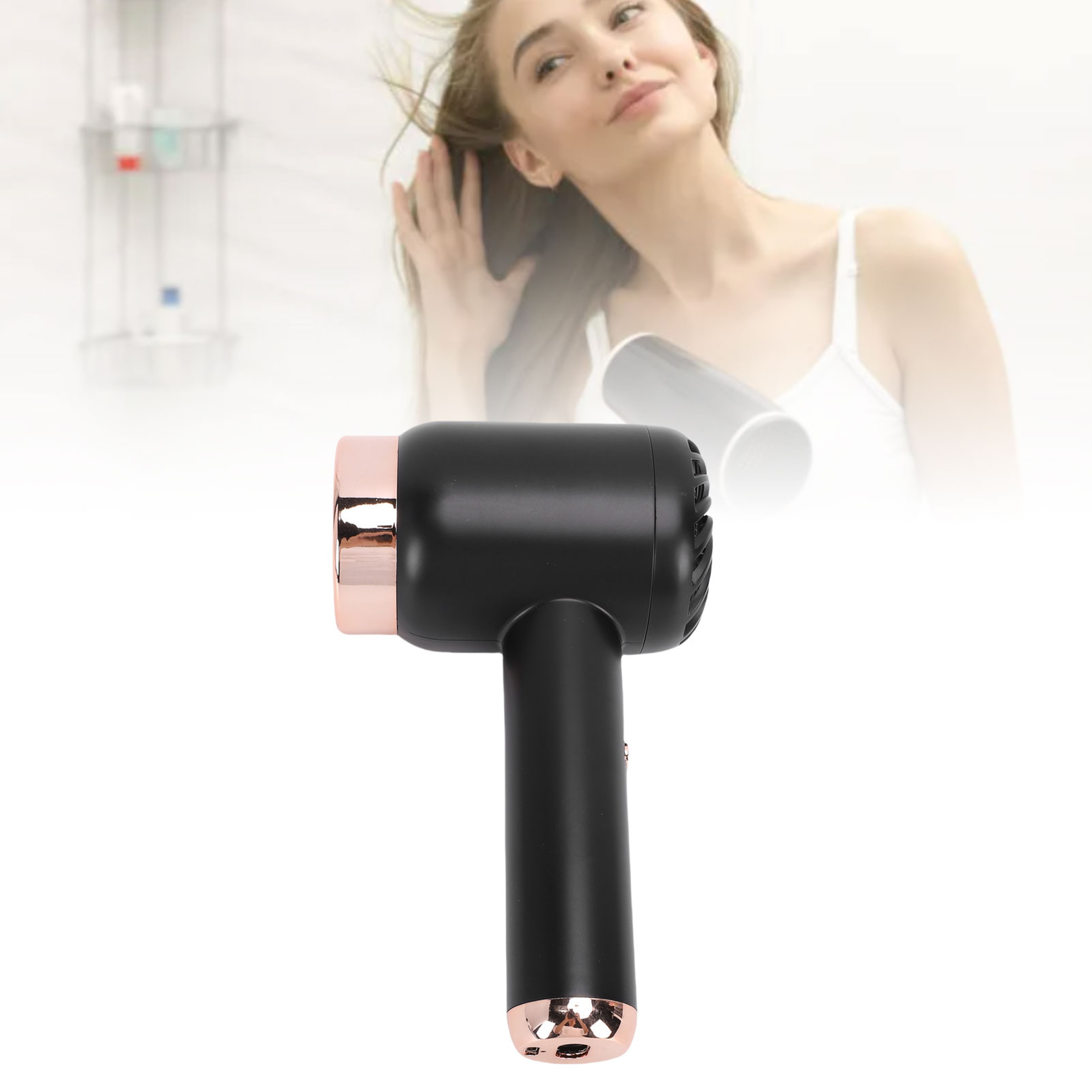 Cordless Ionic Hair Dryer USB Rechargeable Hot & Cold Air Travel Blow Dryer – view 4