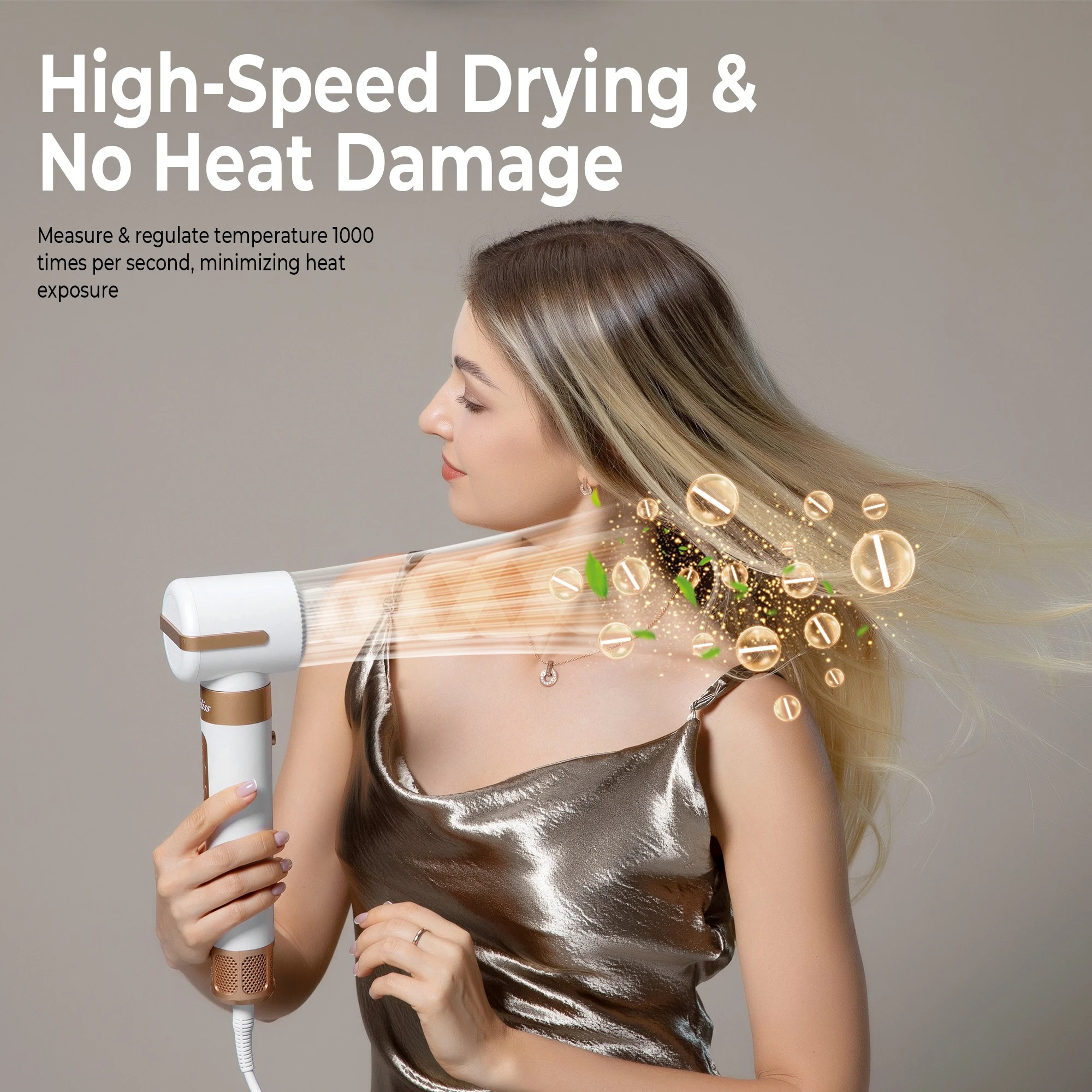 Ionic Hair Dryer Brush & Auto Curler Set with Diffuser High speed Hot Air Styler – view 4