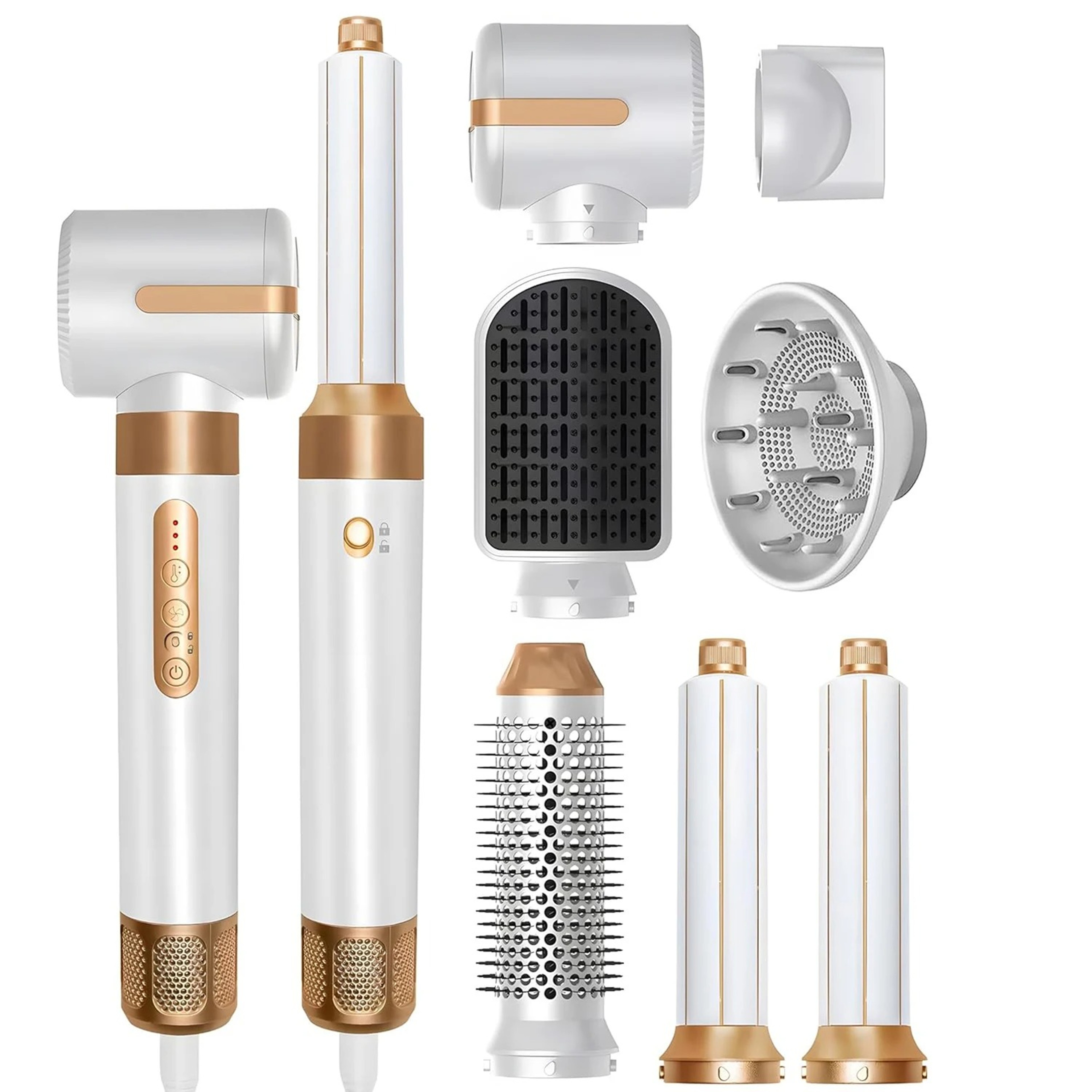 Ionic Hair Dryer Brush & Auto Curler Set with Diffuser High speed Hot Air Styler – view 6