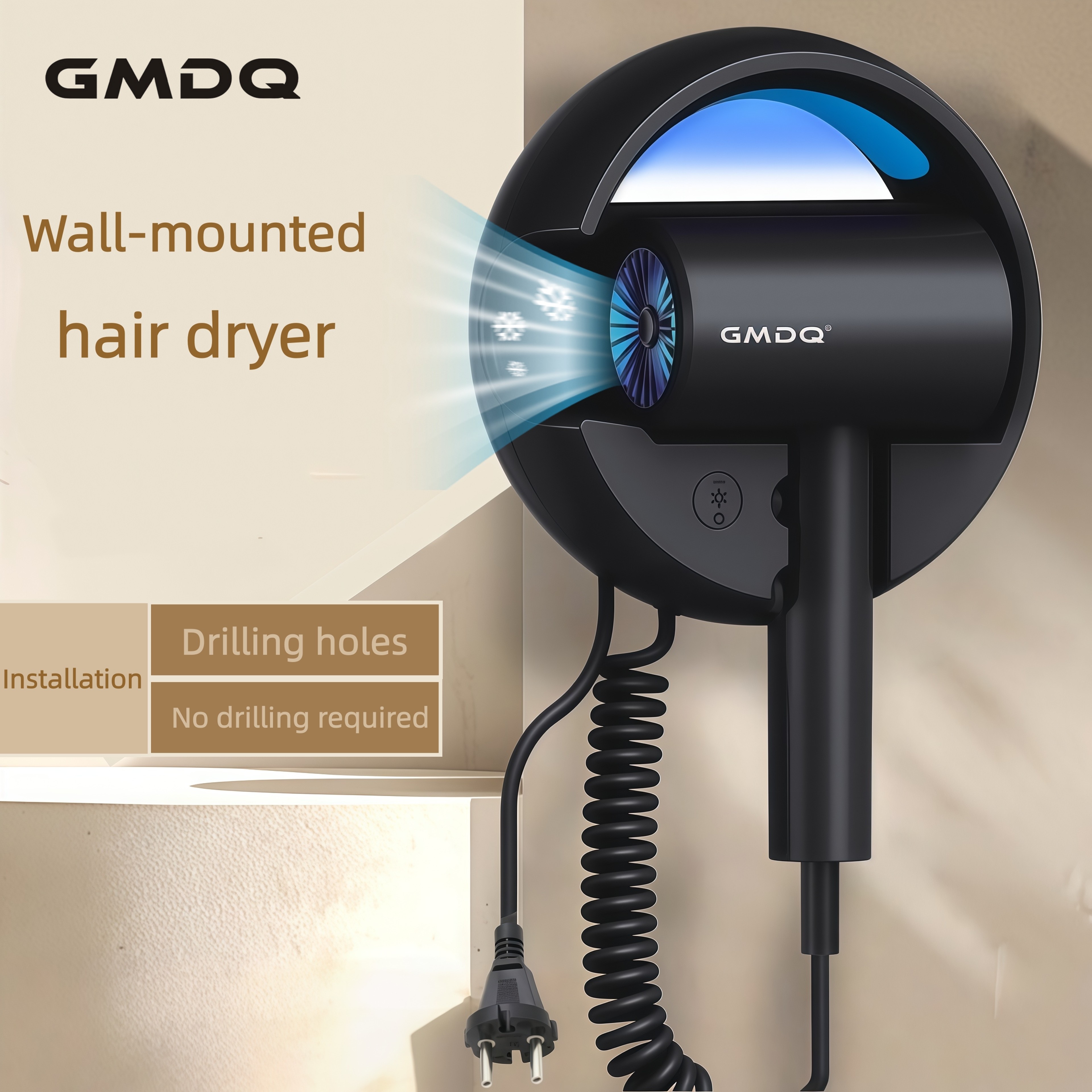 Wall Mounted Hair Dryer Fast Drying Constant Temperature Blow Dryer For Home  Hotel 0
