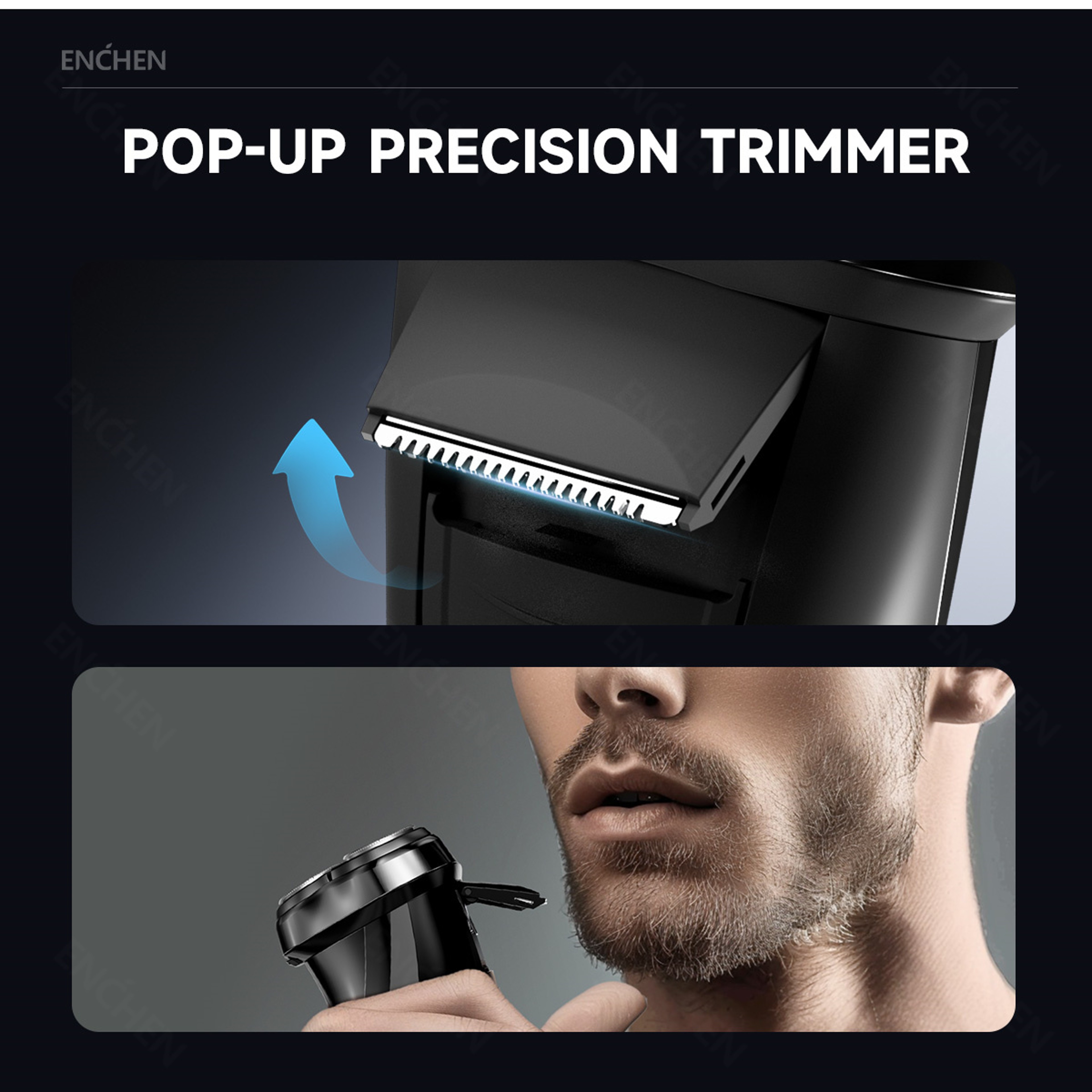 ENCHEN Blackstone Electric Shaver with Rotary Heads Waterproof & Digital Display – view 3