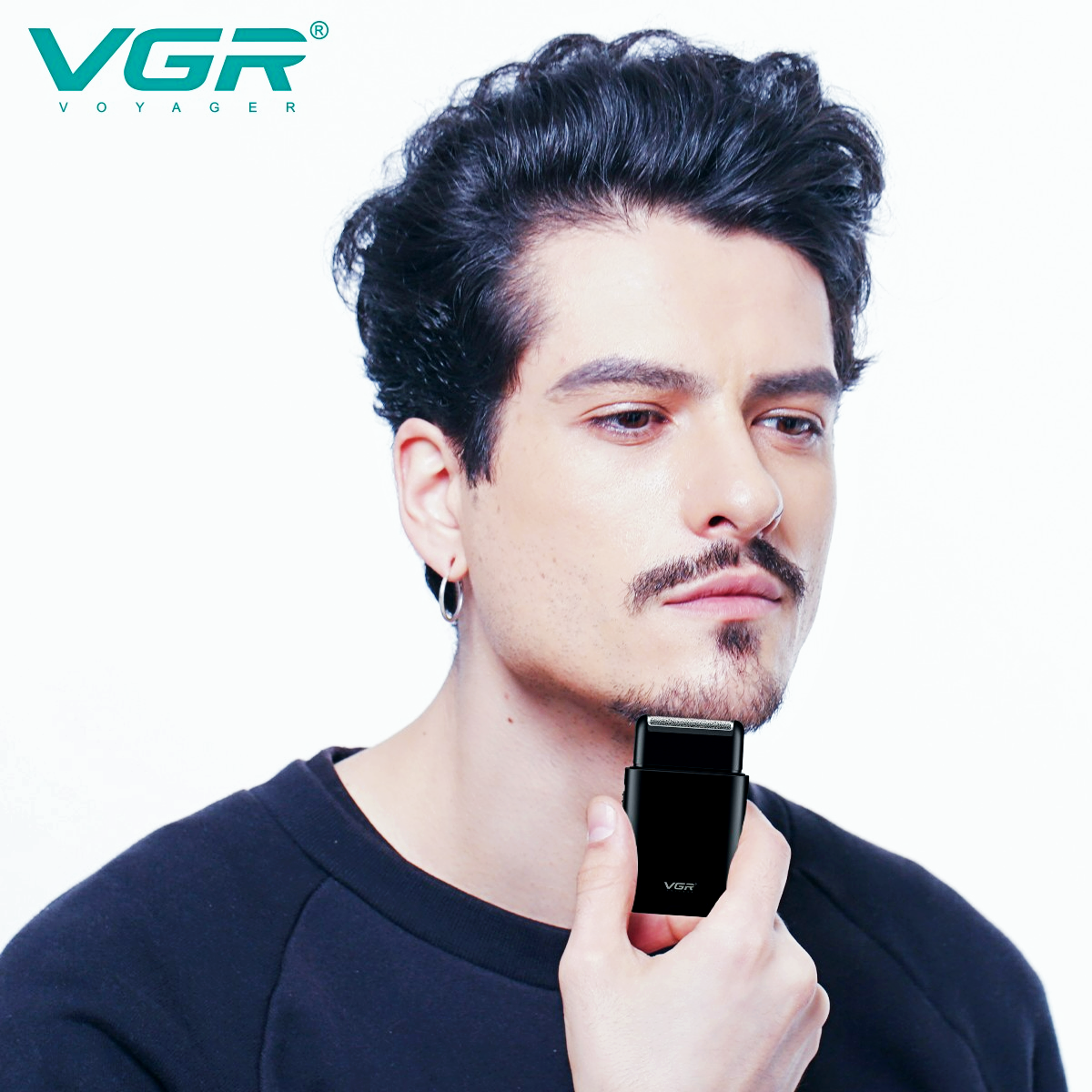 Electric Shaver USB Rechargeable Portable Mini Shaver For Men With Pop Up Trimmer 4