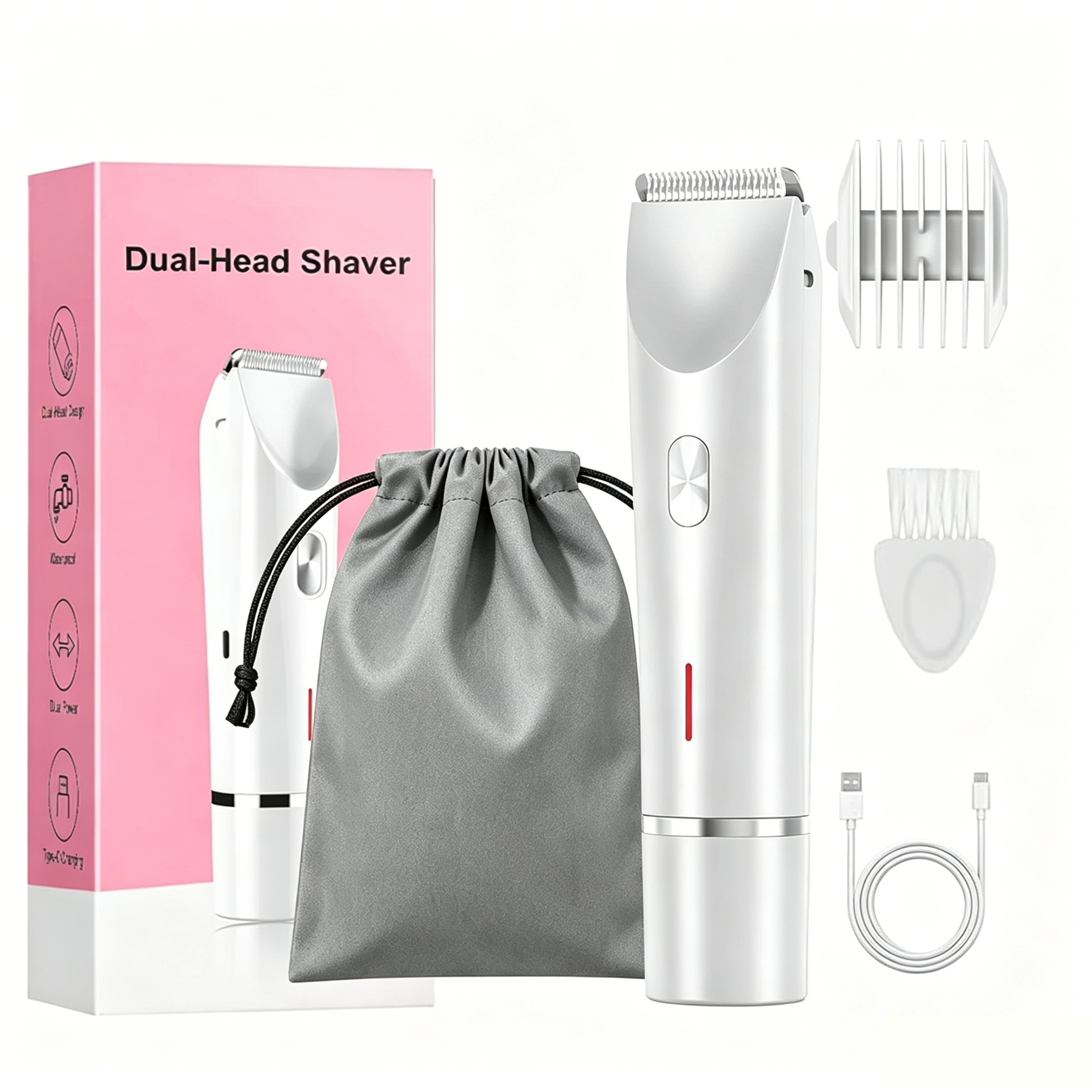 Bikini Trimmer For Women Waterproof Electric Razor For Legs Underarms  Sensitive Areas 9