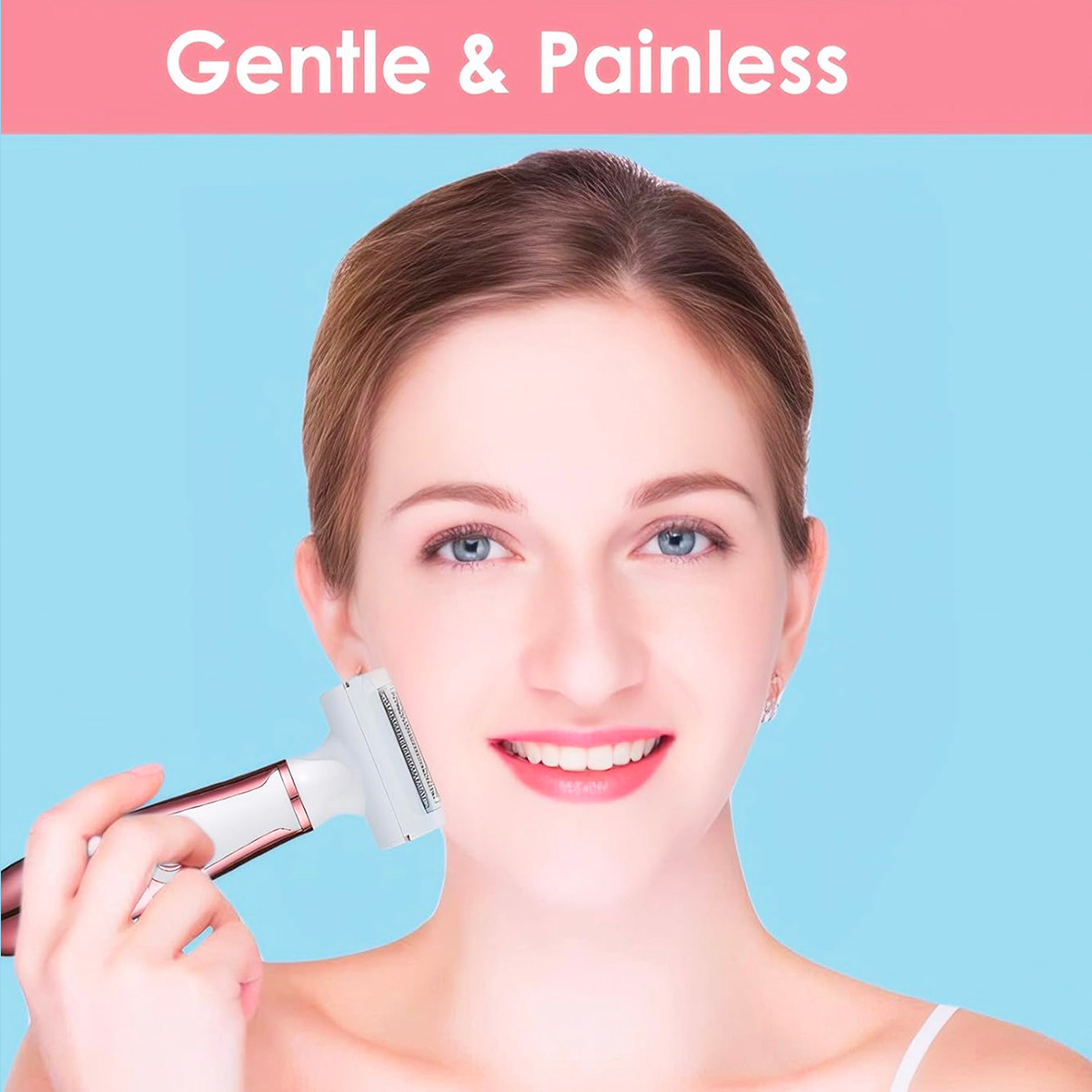 SmoothGlide Electric Lady Shaver Rechargeable Women Electric Razor For Face Body  Bikini 1