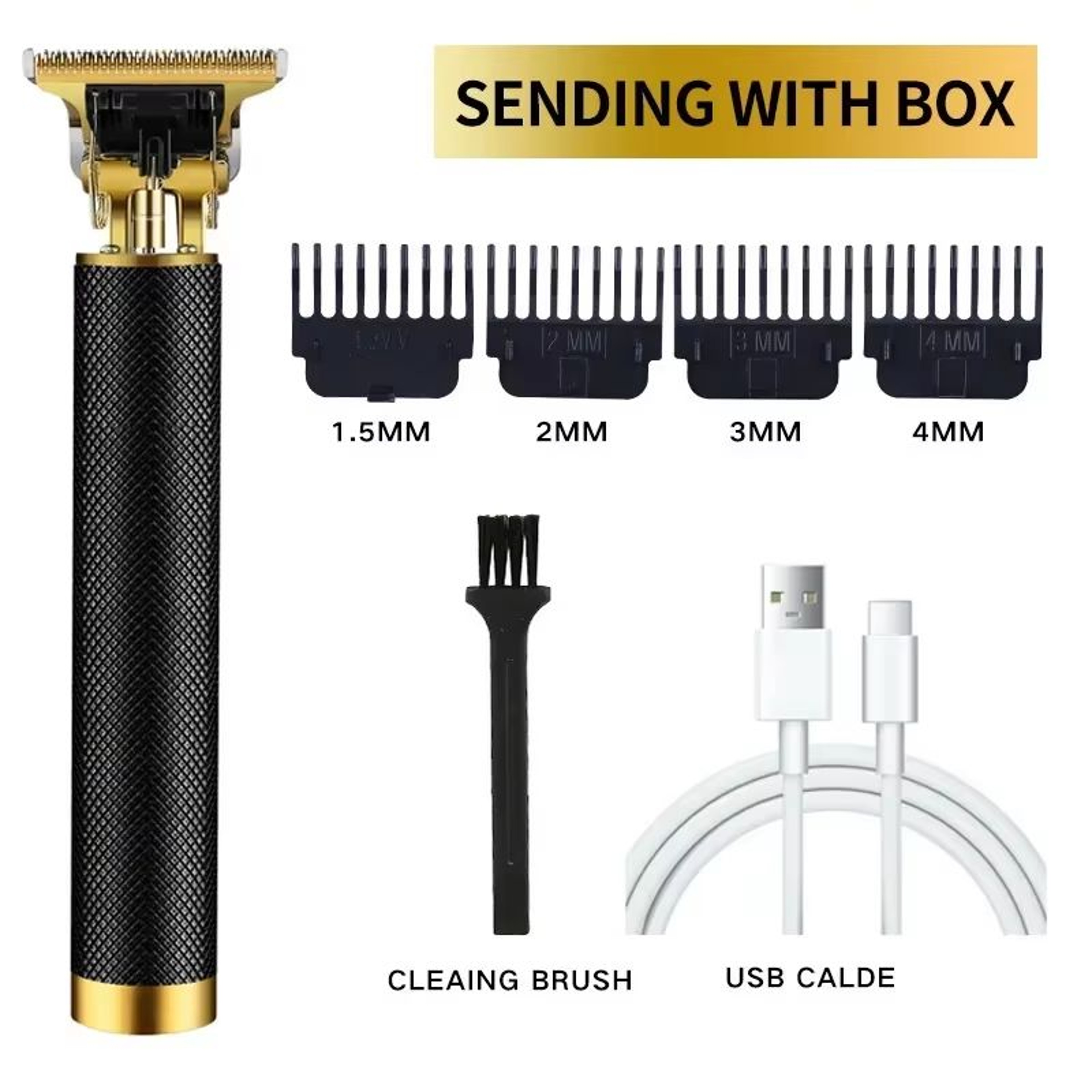 Professional Hair Clipper  Beard Trimmer For Men Cordless Electric Hair Cutting Machine 4