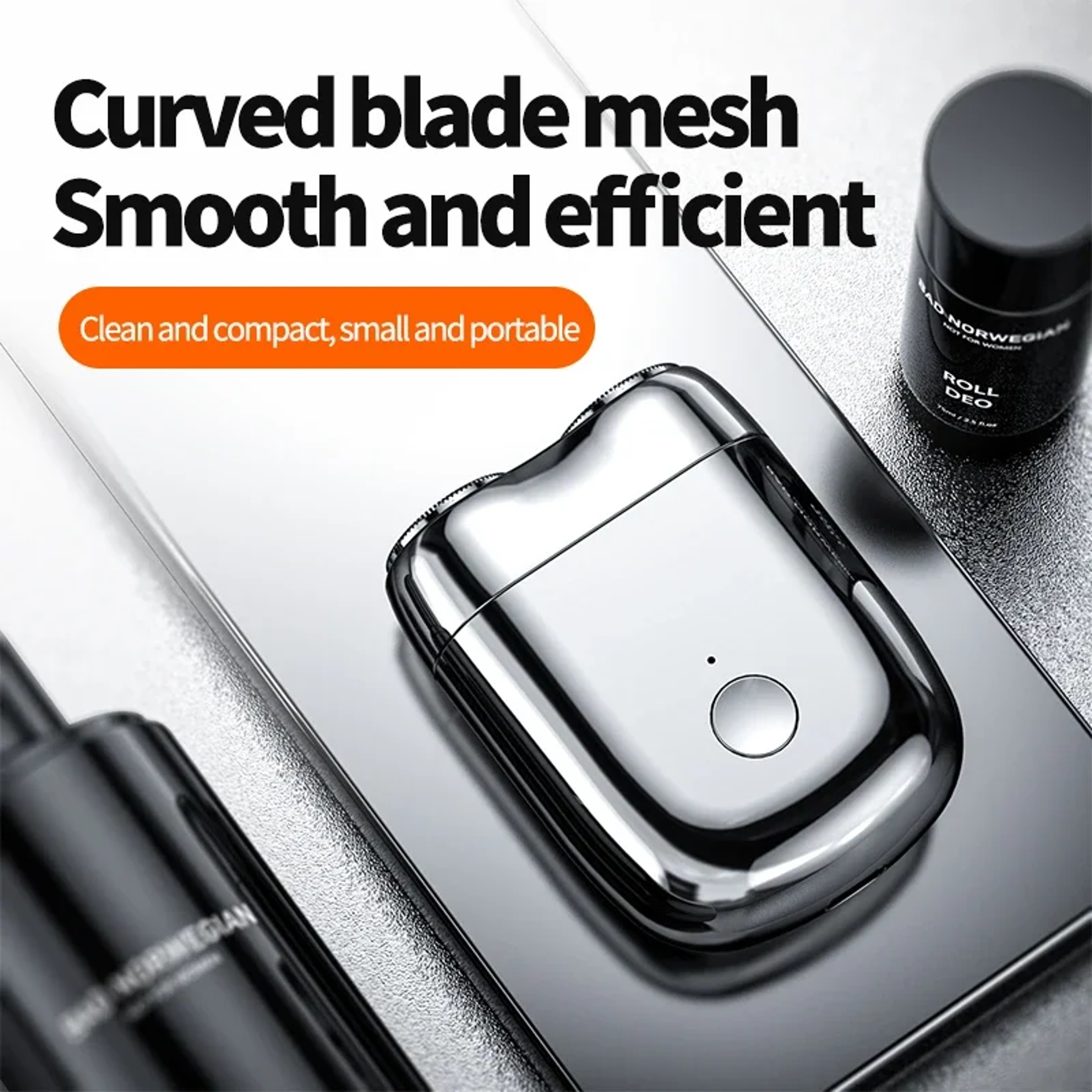 Portable Mini Electric Shaver With Double Floating Head Magnetic Travel Razor For Men 4