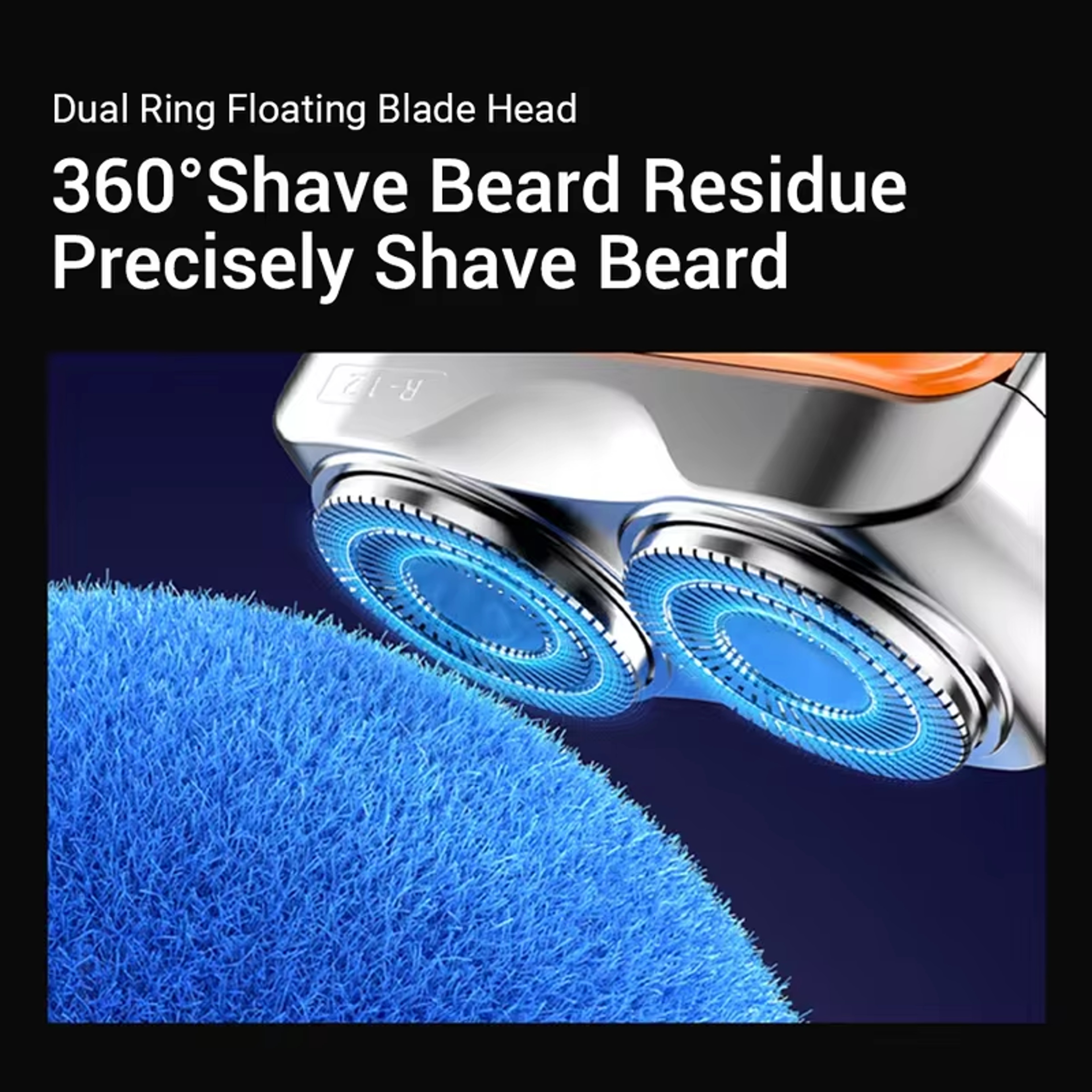 Mini Electric Smart Shaver With Digital Display Dual Blade Rechargeable Travel Beard Trimmer 4