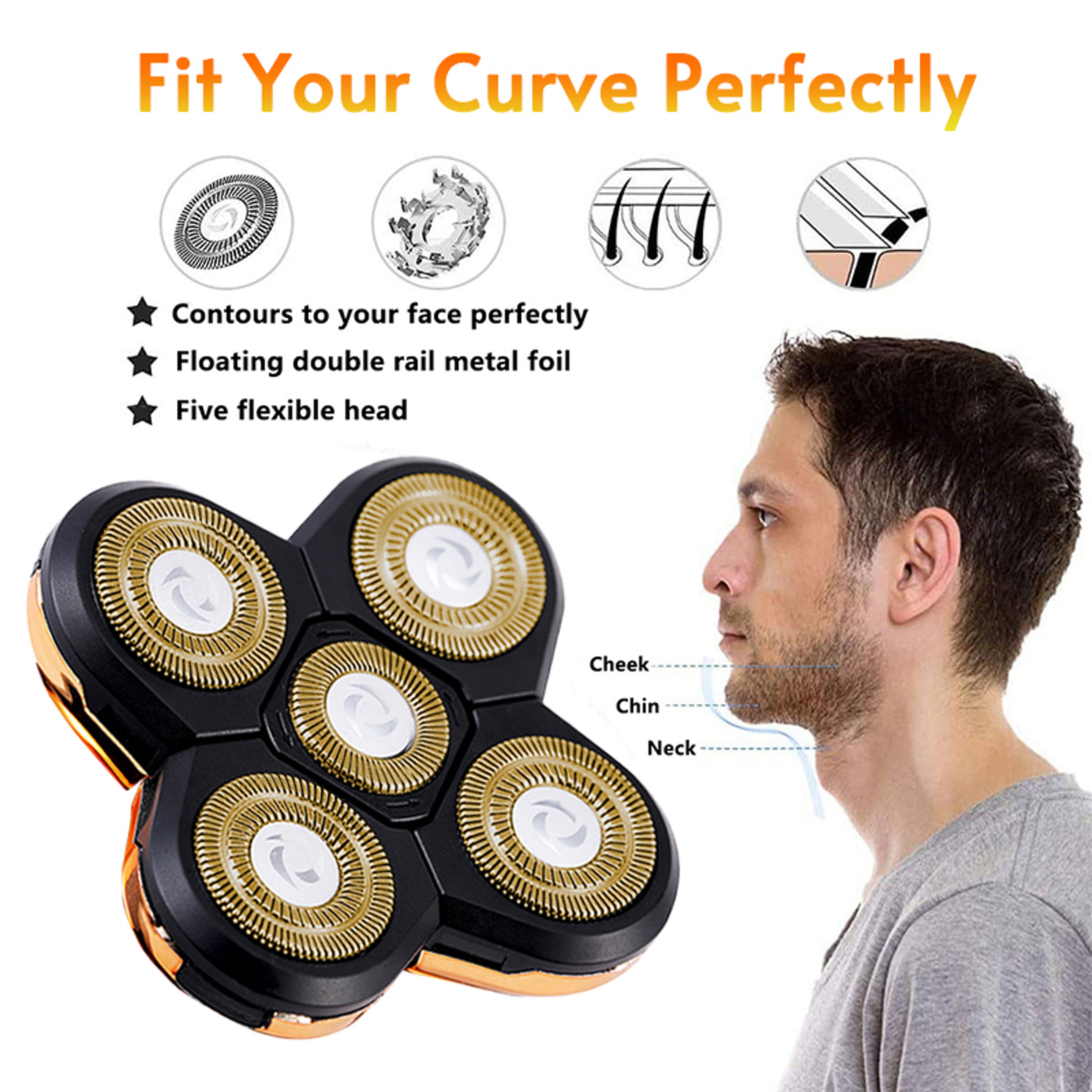 Replacement Shaver Head  Grooming Attachment Set For Floating Electric Shaver 1