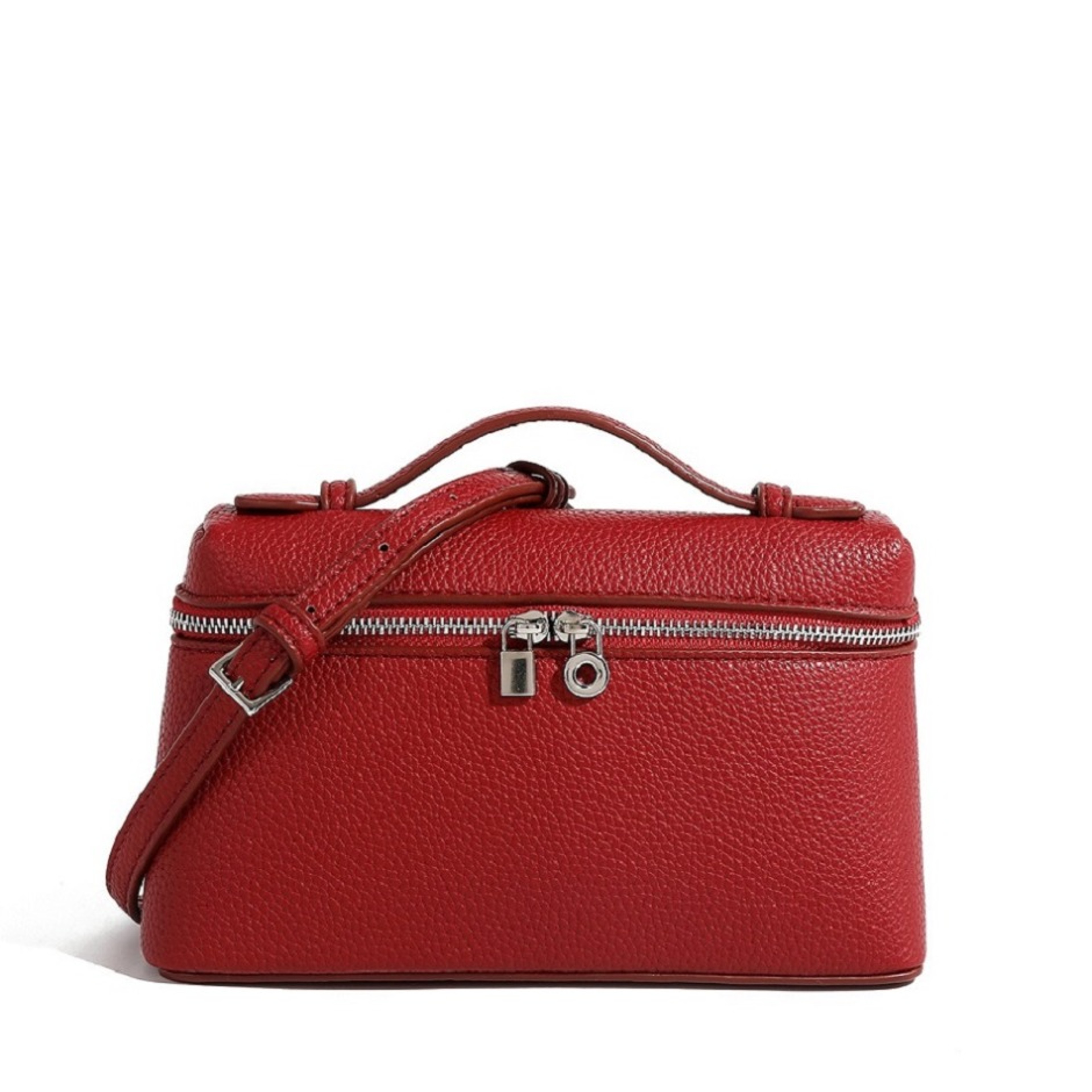 Premium Mini Crossbody Bag For Women Lychee Grain Top Handle Shoulder Purse 10