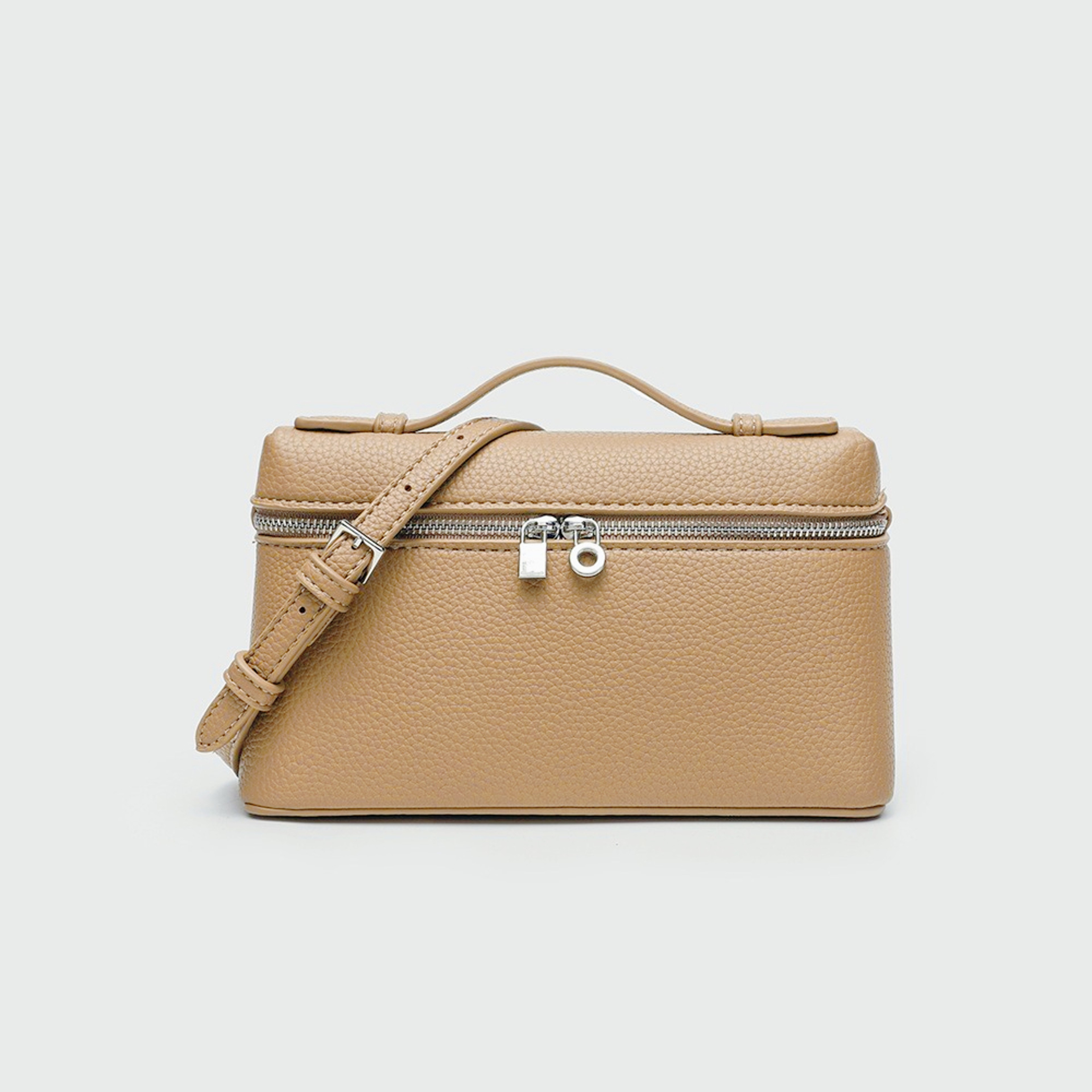 Premium Mini Crossbody Bag For Women Lychee Grain Top Handle Shoulder Purse 8