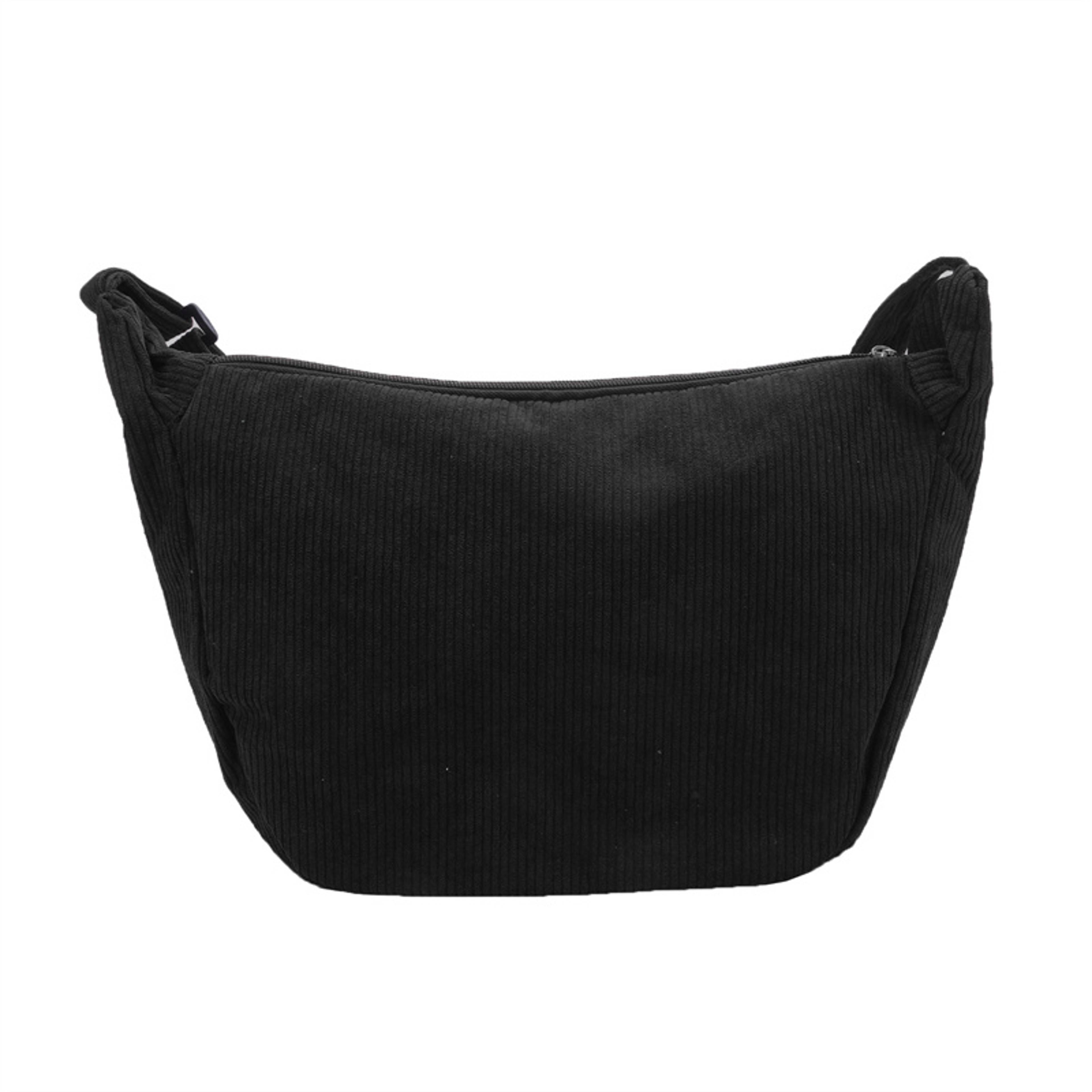 Minimalist Corduroy Shoulder Bag For Women Casual Crossbody Bag With Zipper 4