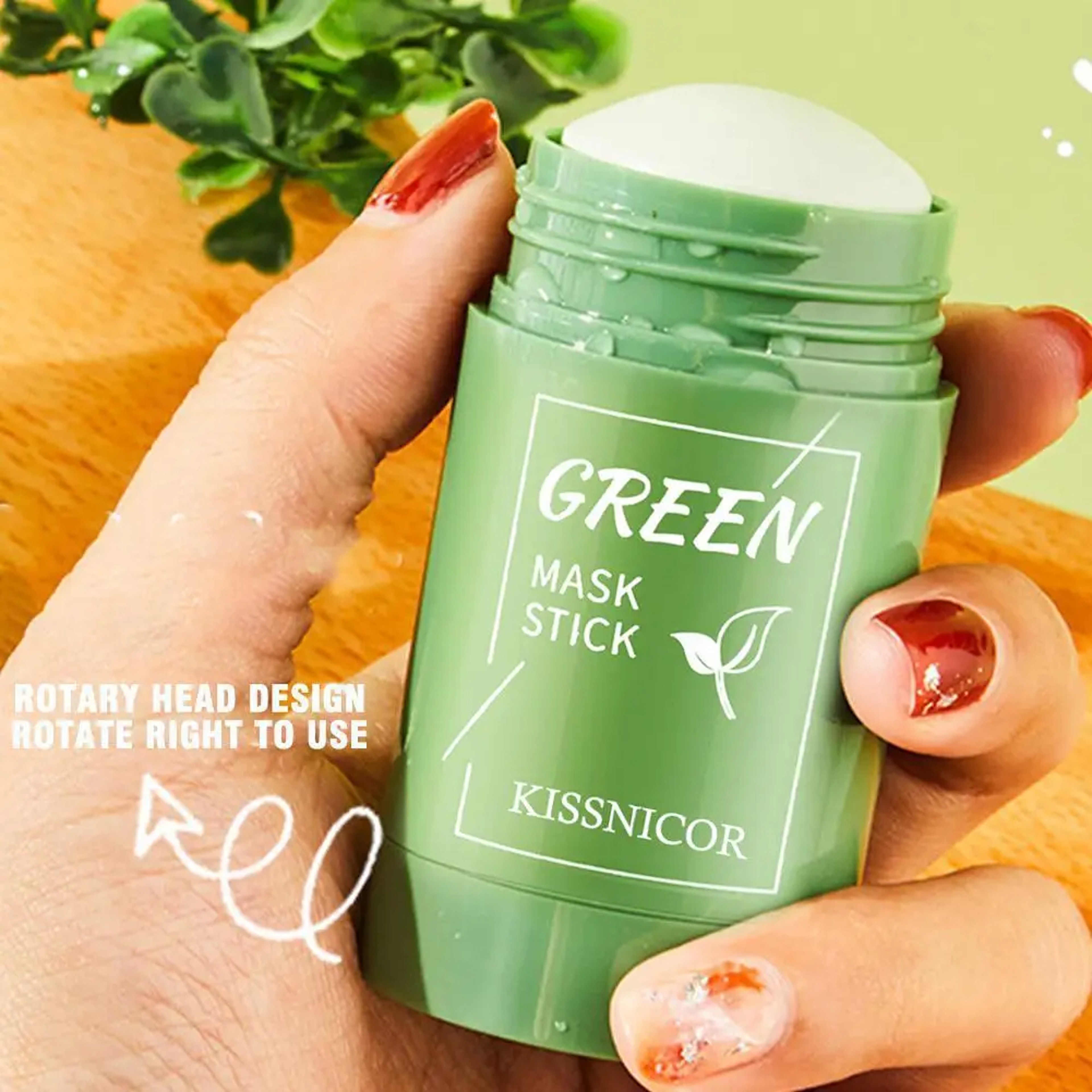 Deep Cleansing And Blackhead Remover Facial Stick | Green Tea Eggplant Purifying Clay | Cleansing Stick Mask green mask stick