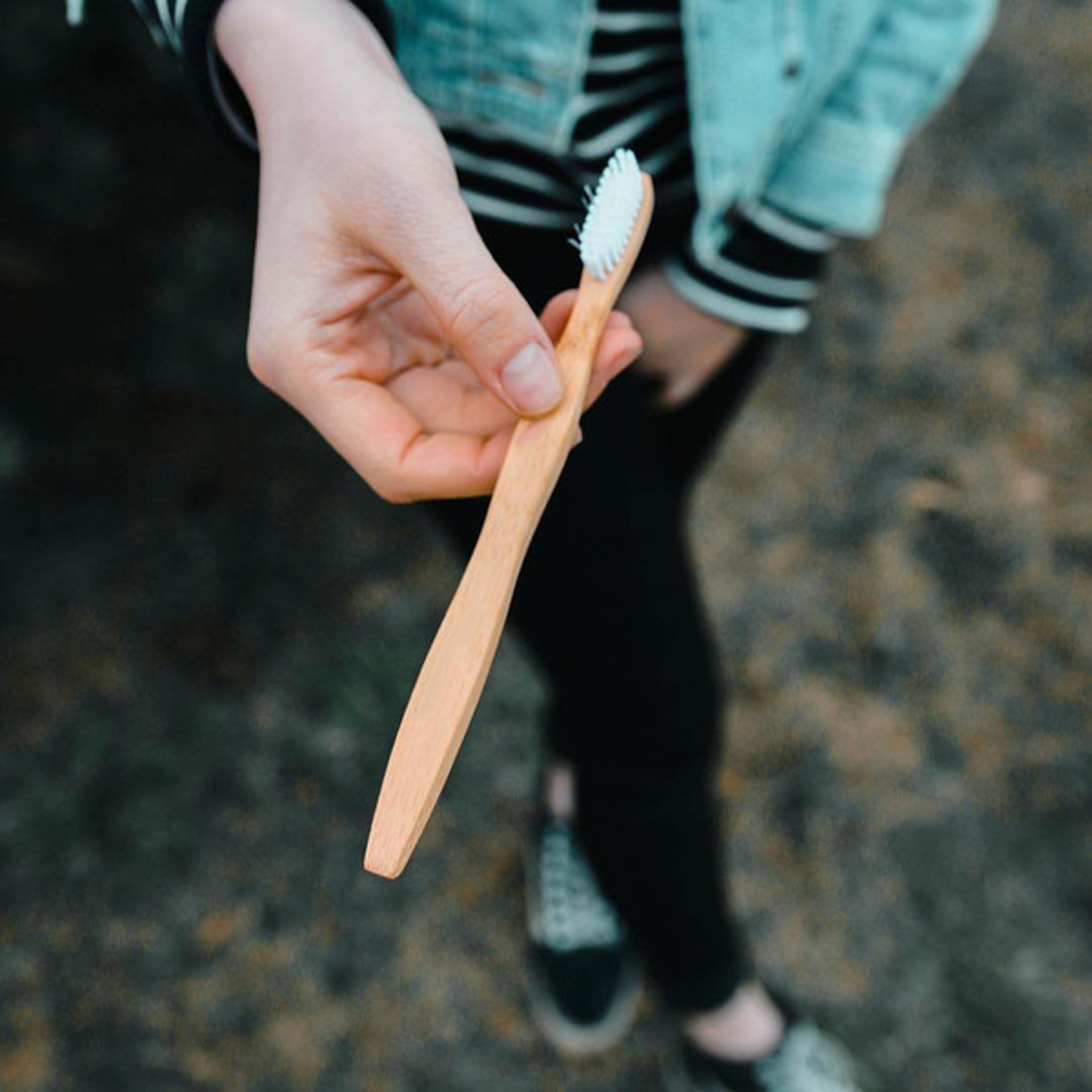 Eco-Friendly Bamboo Toothbrush White