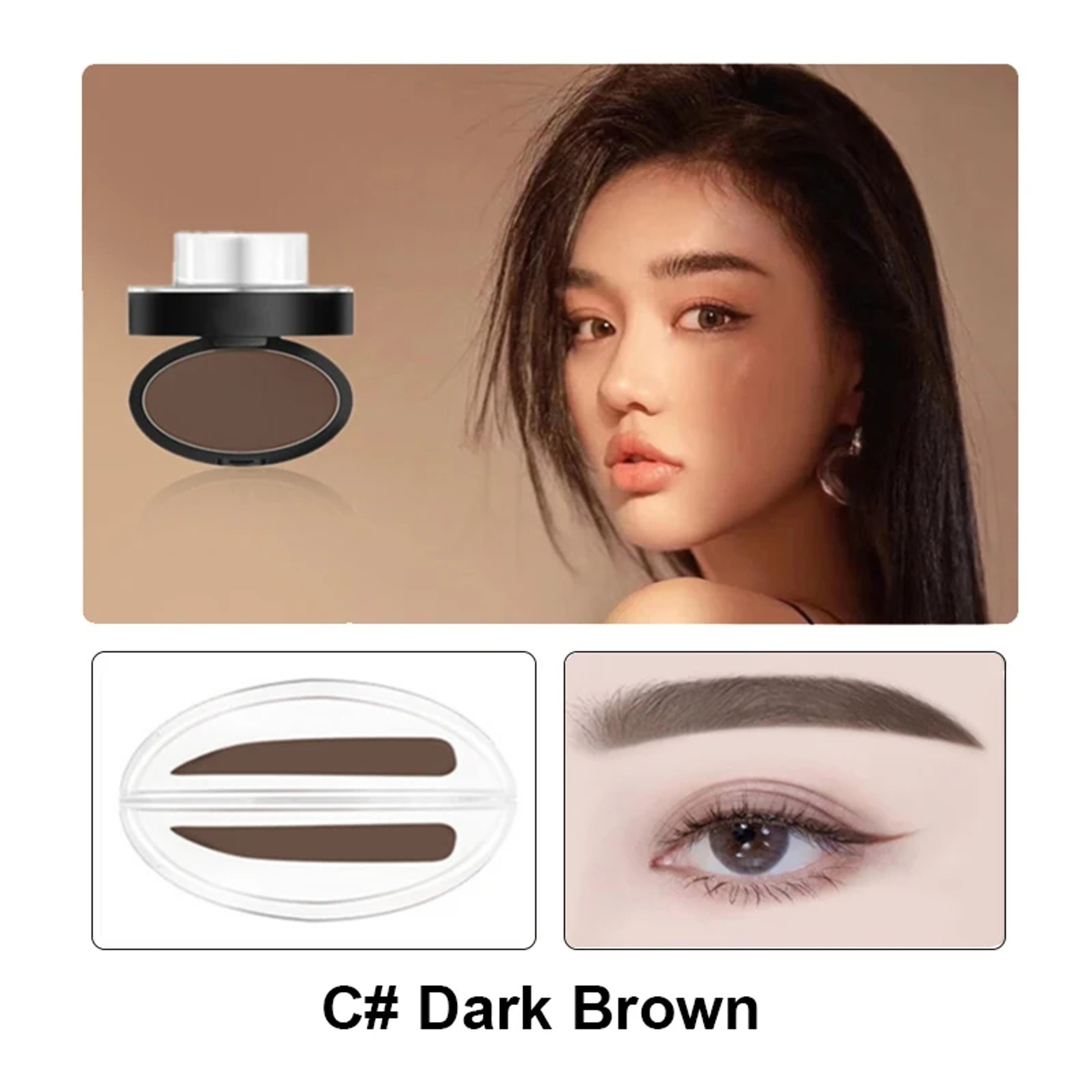 Easy Eyebrow Stamp Dark brown