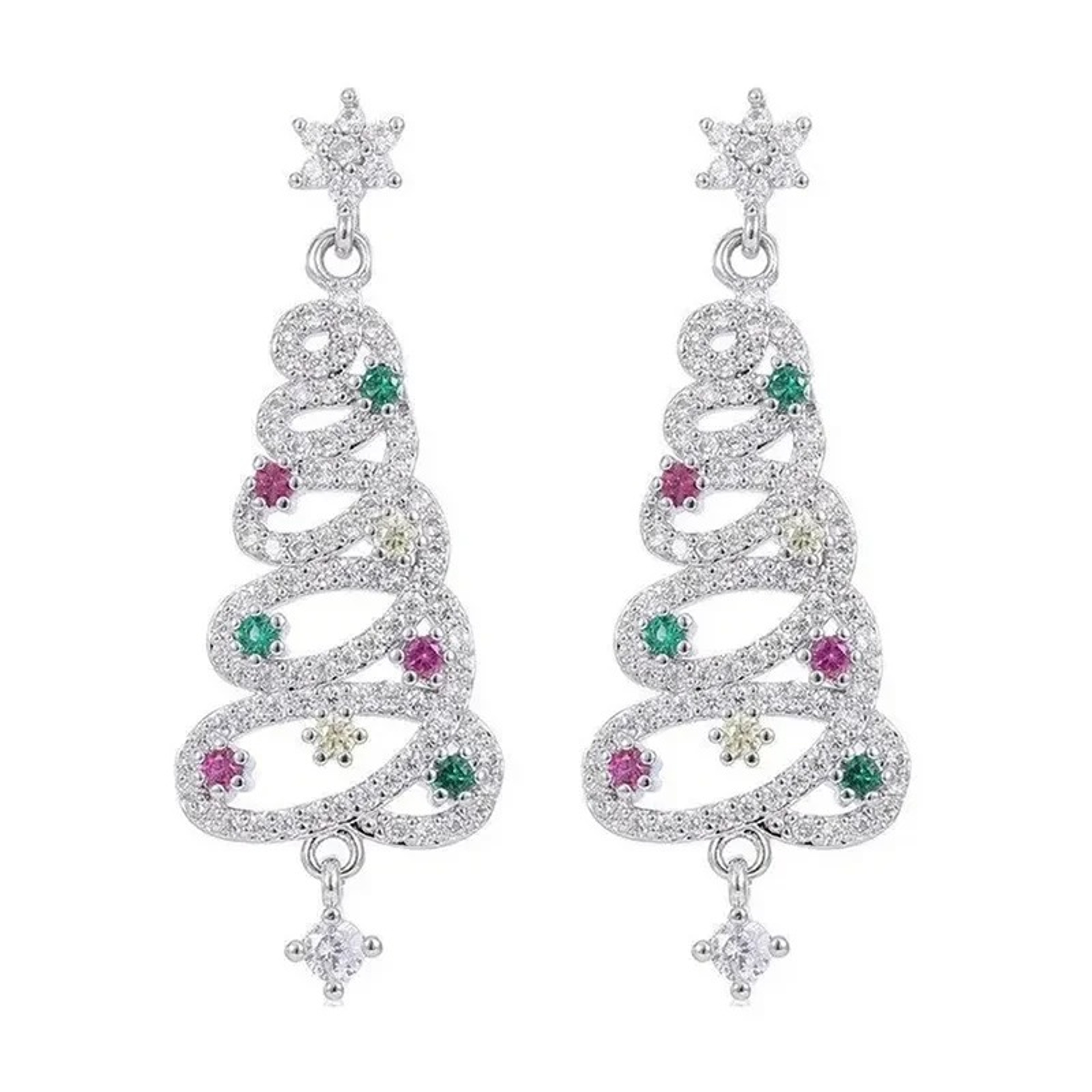 Festive Christmas Tree Earrings For Women  Vibrant  EyeCatching Holiday Jewelry 4