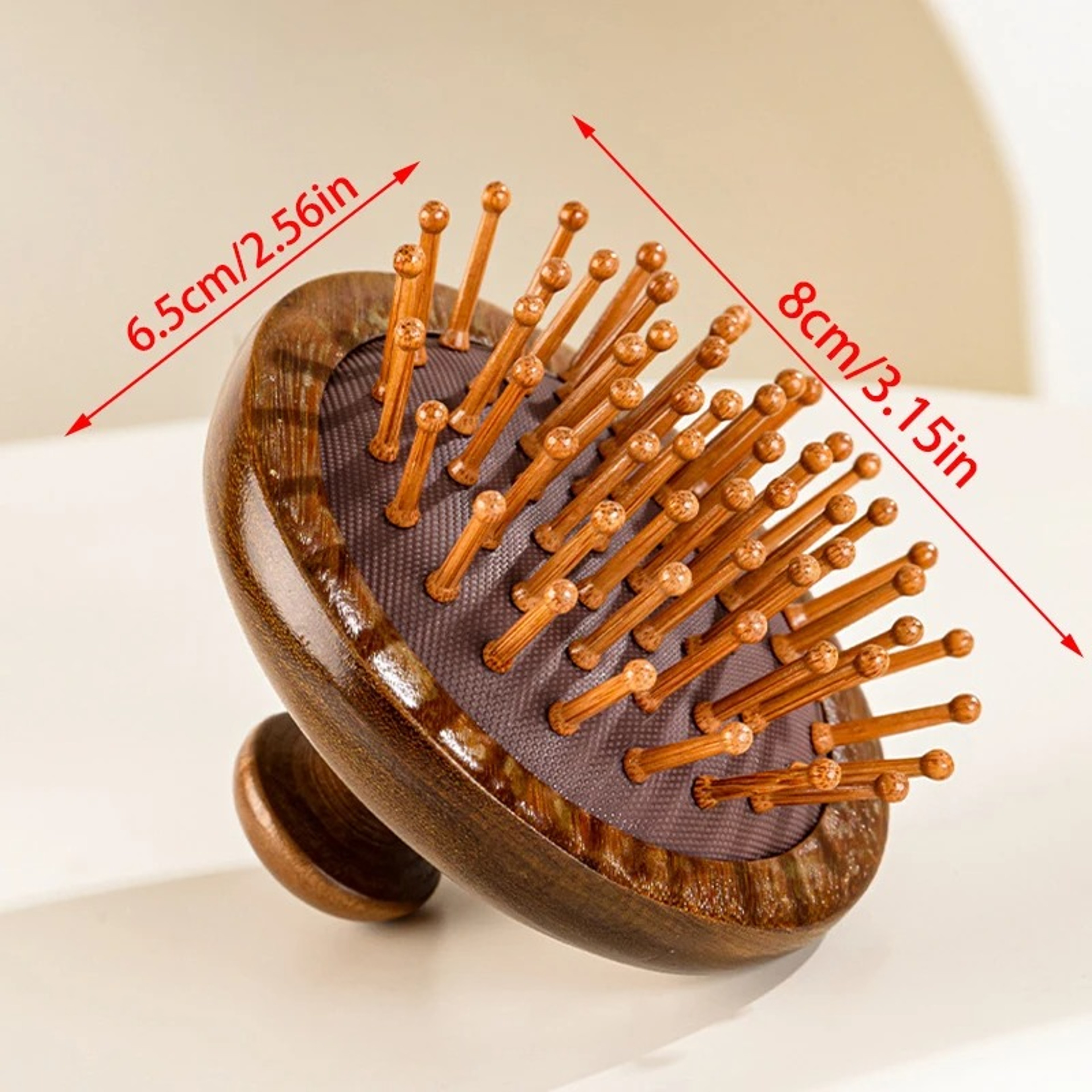 Natural Sandalwood Scalp Massage Comb for Hair Care and Relaxation – view 7