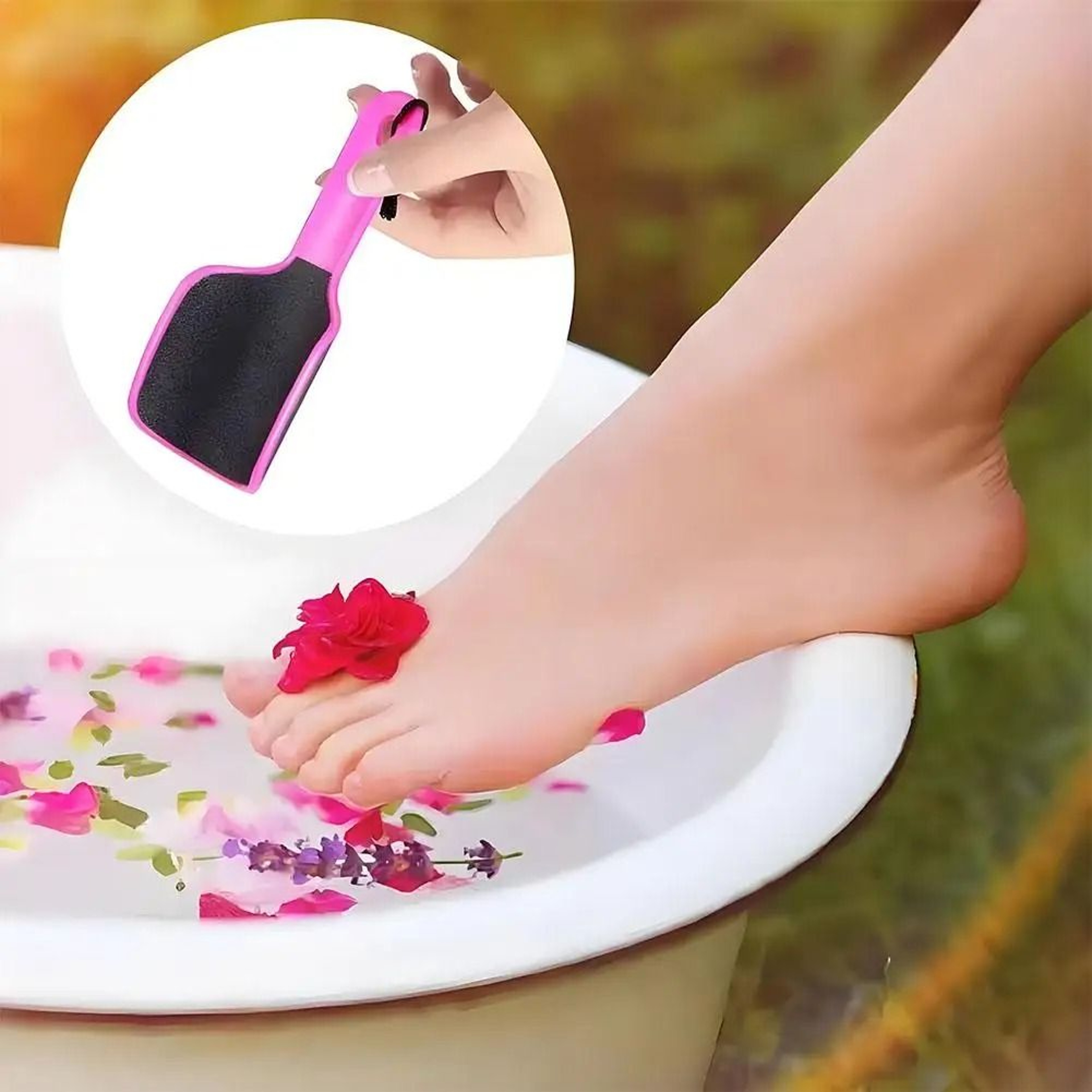 Lightweight Pedicure Scrubber for Travel