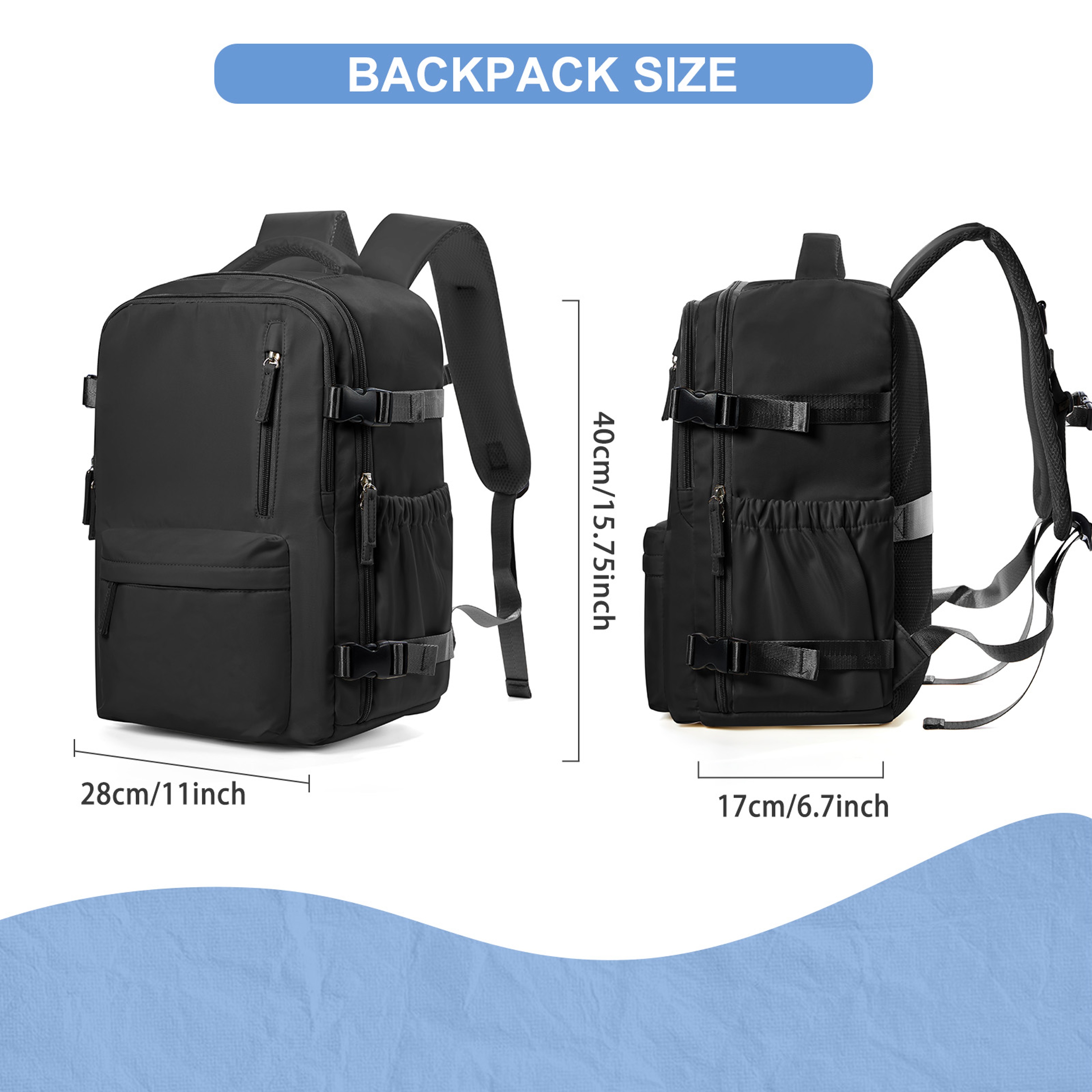 Men's Travel Backpack, Waterproof Business Cabin Bag, Large Multi-Functional Backpack for Everyday Use – view 7